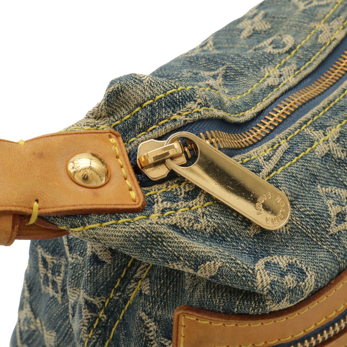 Louis Vuitton Blue Monogram Monogram Denim Shoulder Bag (Pre-Owned)