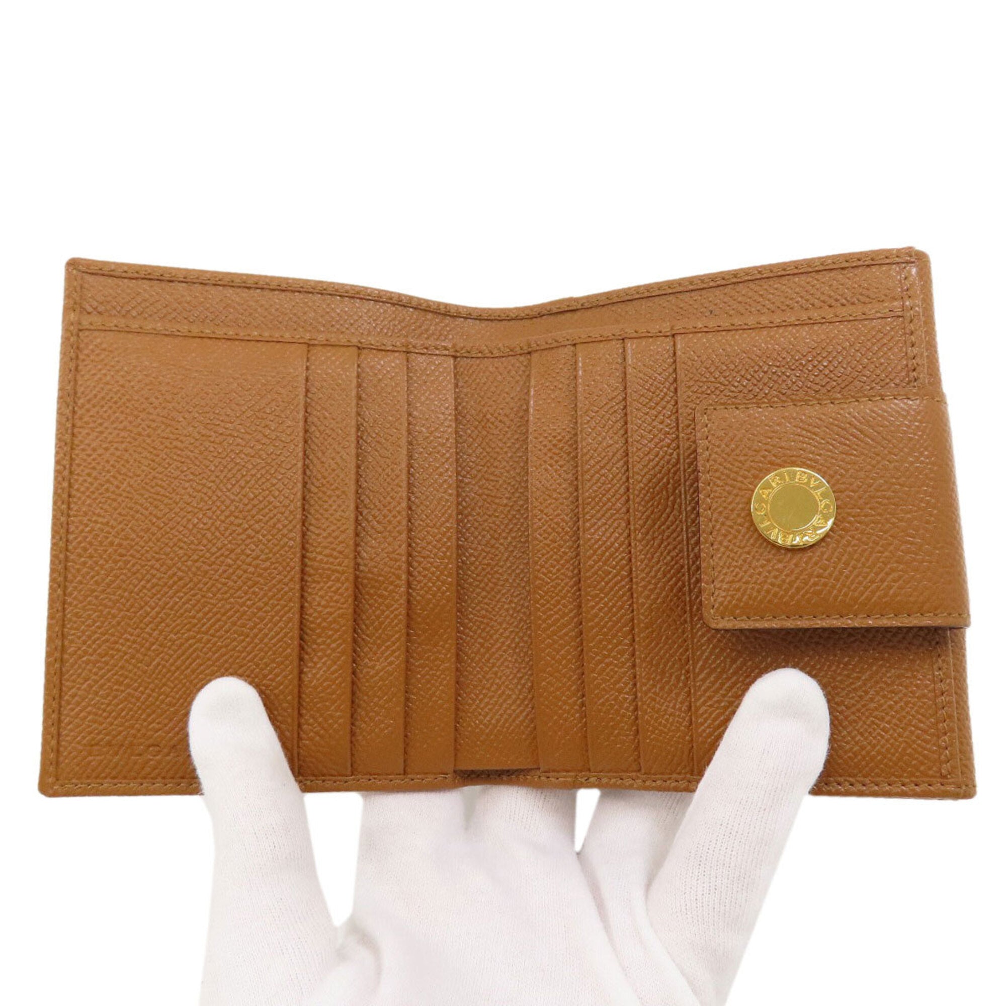 Bvlgari Brown Leather Wallet (Bi-Fold) (Pre-Owned)