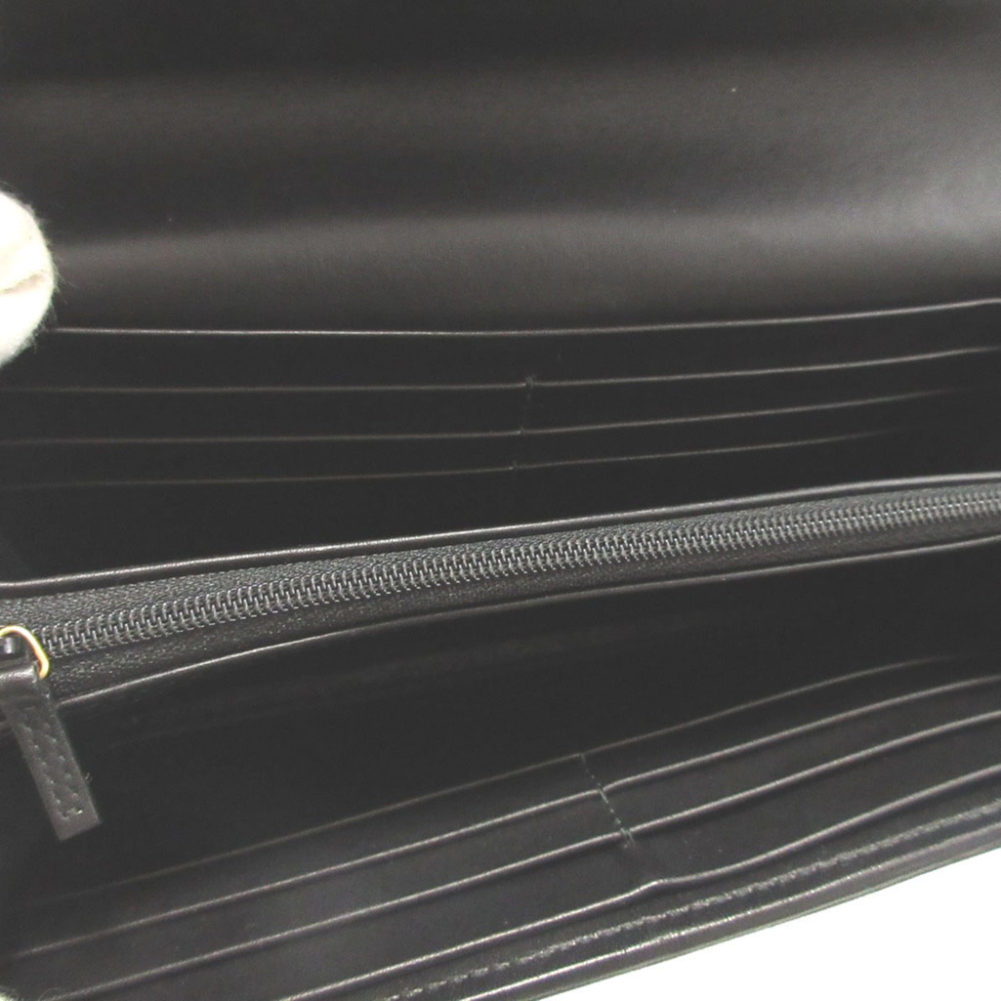 Gucci Black Suede Long Wallet (Bi-Fold) (Pre-Owned)