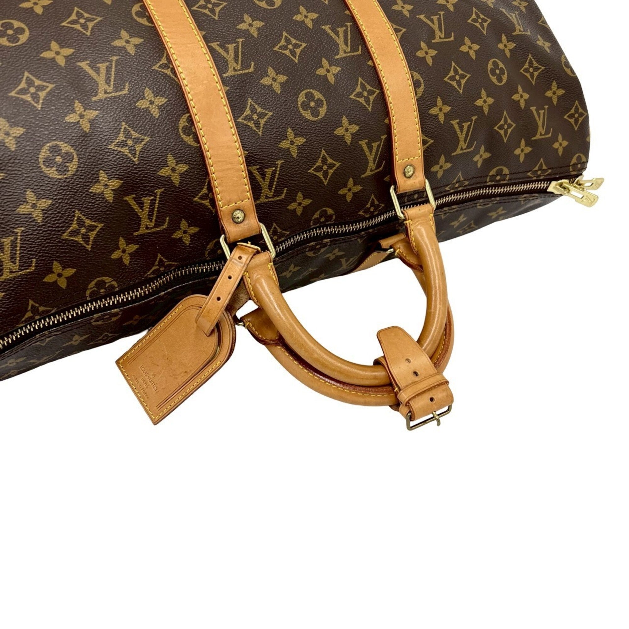 Louis Vuitton Brown Leather Pvc Boston Bag (Pre-Owned)
