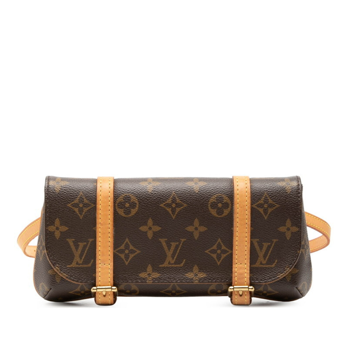 Louis Vuitton Brown Pvc Leather Fanny Pack Sling Bag (Pre-Owned)