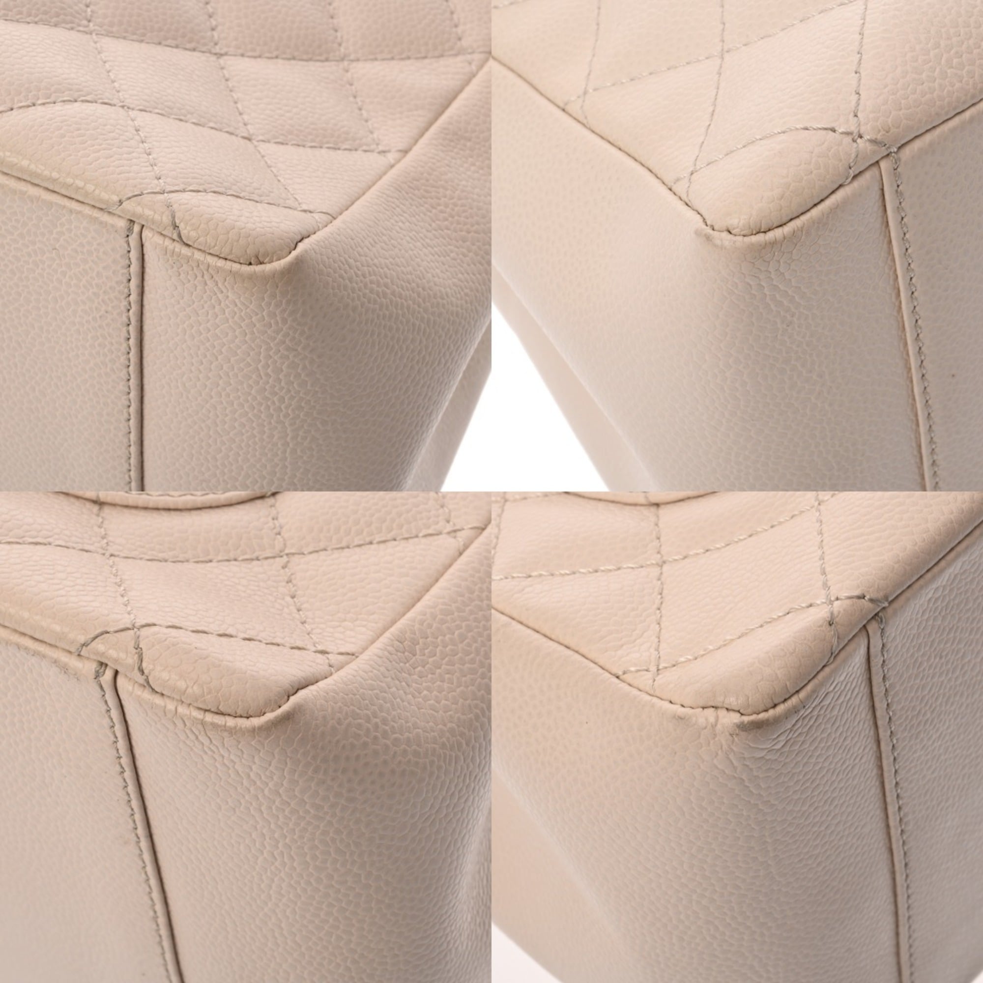 Chanel Ivory Grained Calfskin Tote Bag (Pre-Owned)