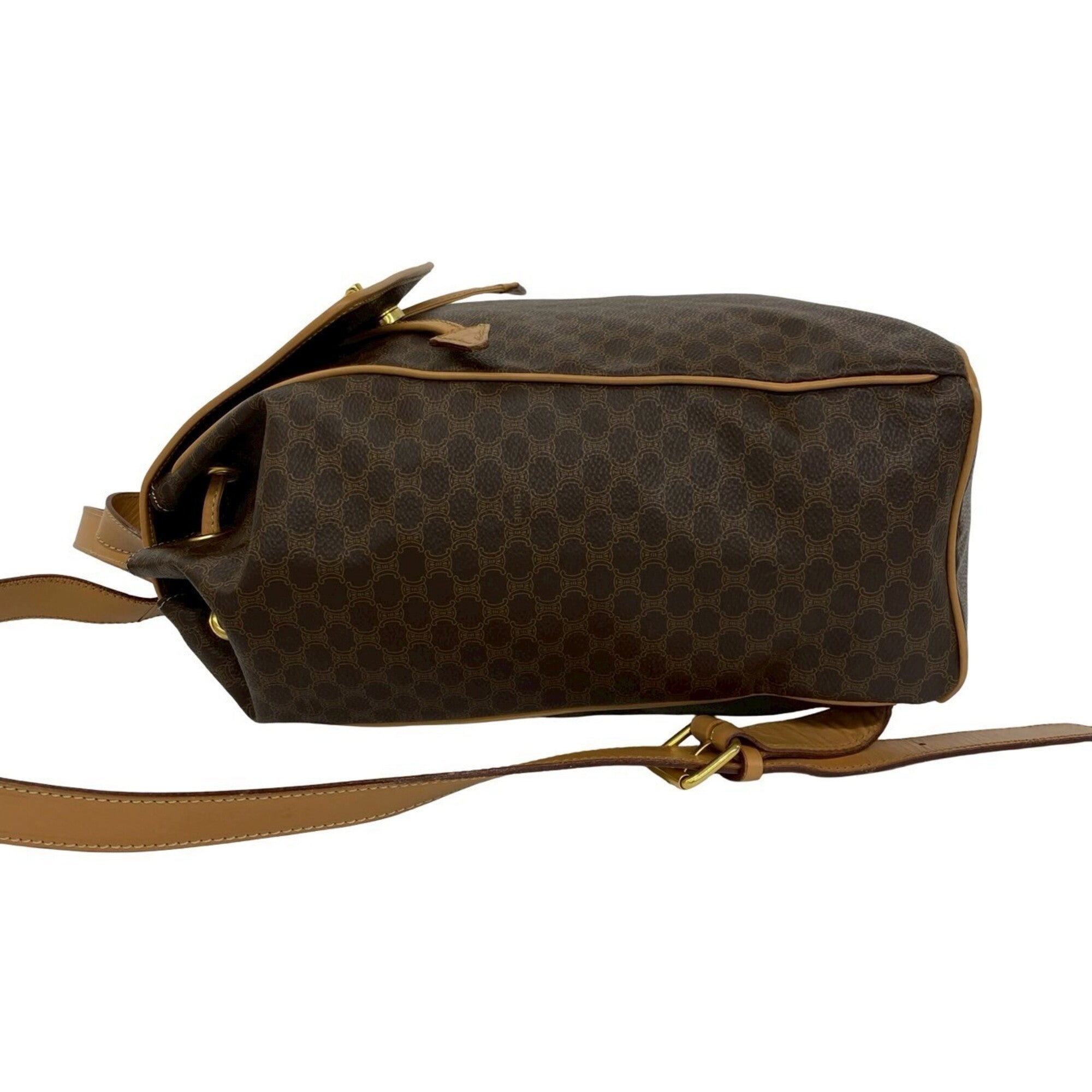 Celine Brown Pvc Leather Backpack (Pre-Owned)