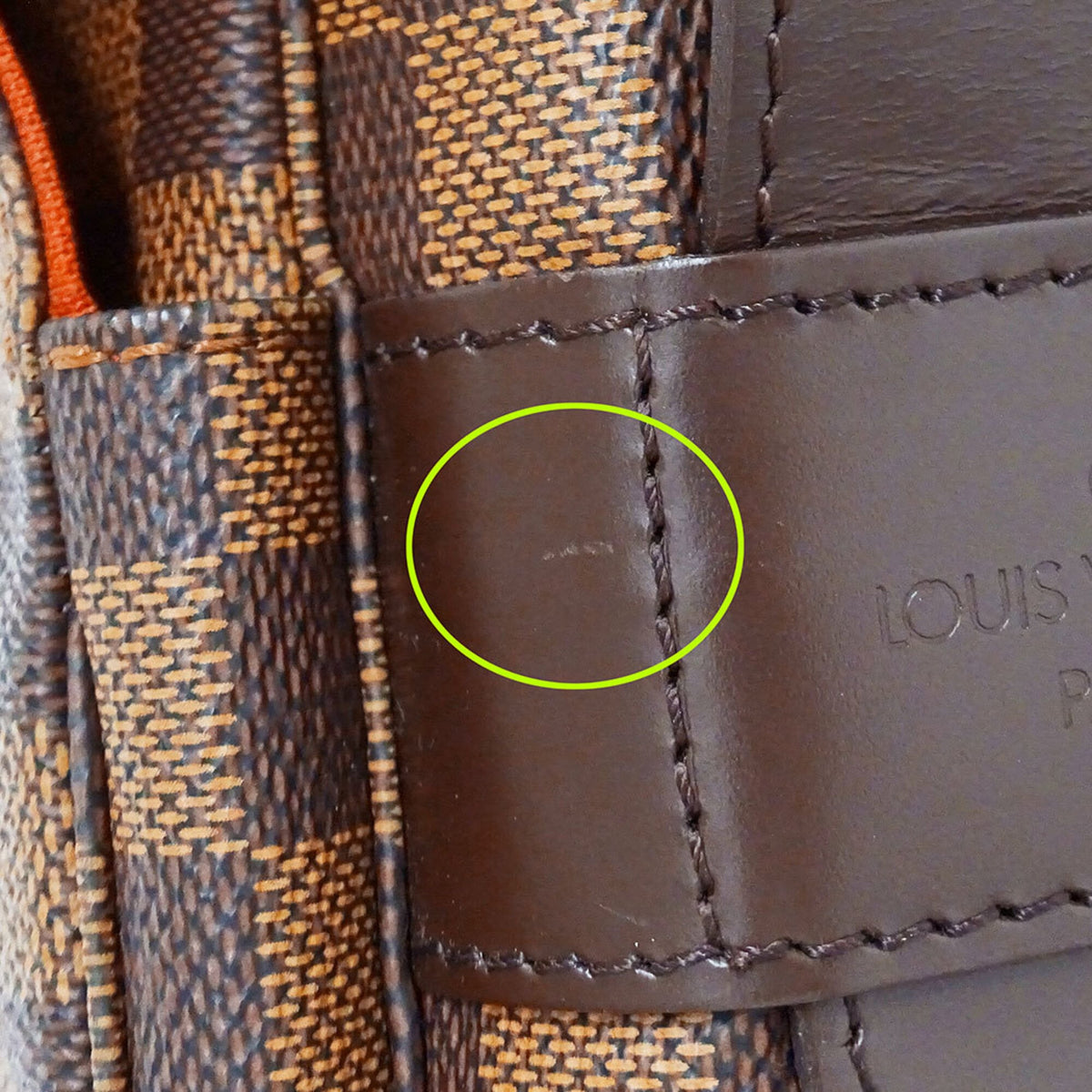 Louis Vuitton Brown Galle Damier Canvas Handbag Shoulder Bag (Pre-Owned)