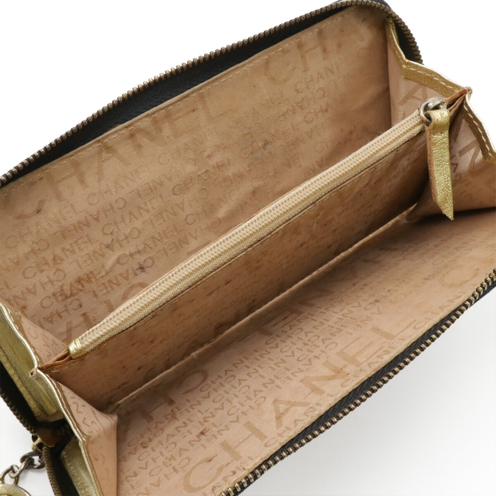 Chanel Denim Leather Long Wallet (Bi-Fold) (Pre-Owned)