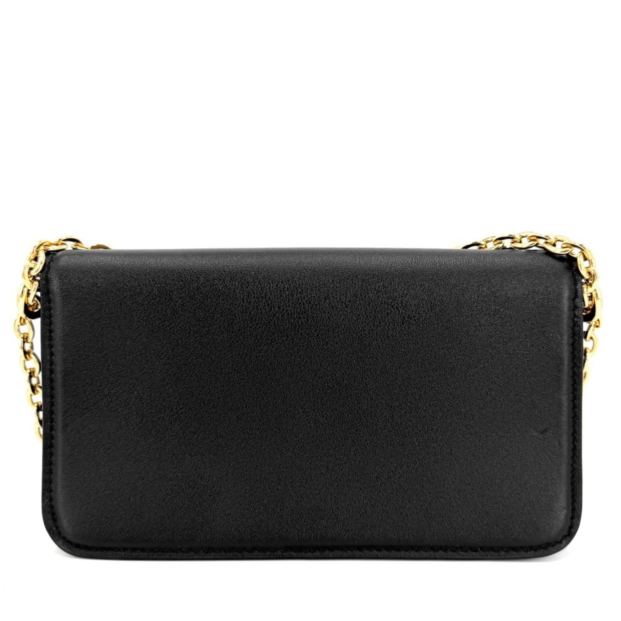 Louis Vuitton Black Leather Shoulder Bag (Pre-Owned)