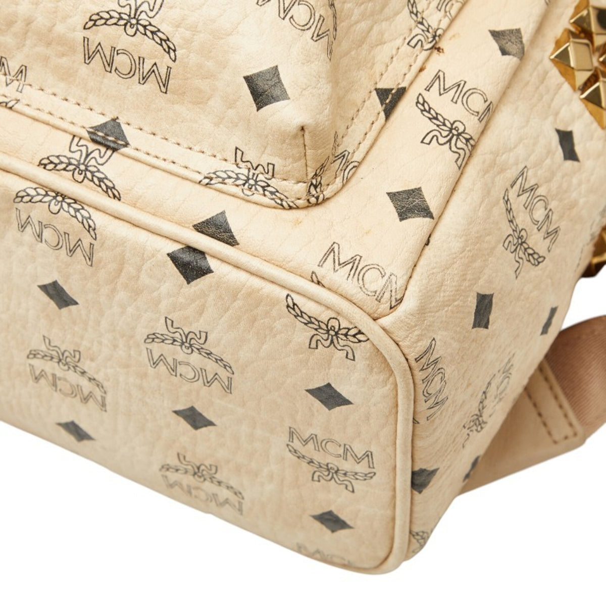 Mcm Beige Pvc Backpack (Pre-Owned)
