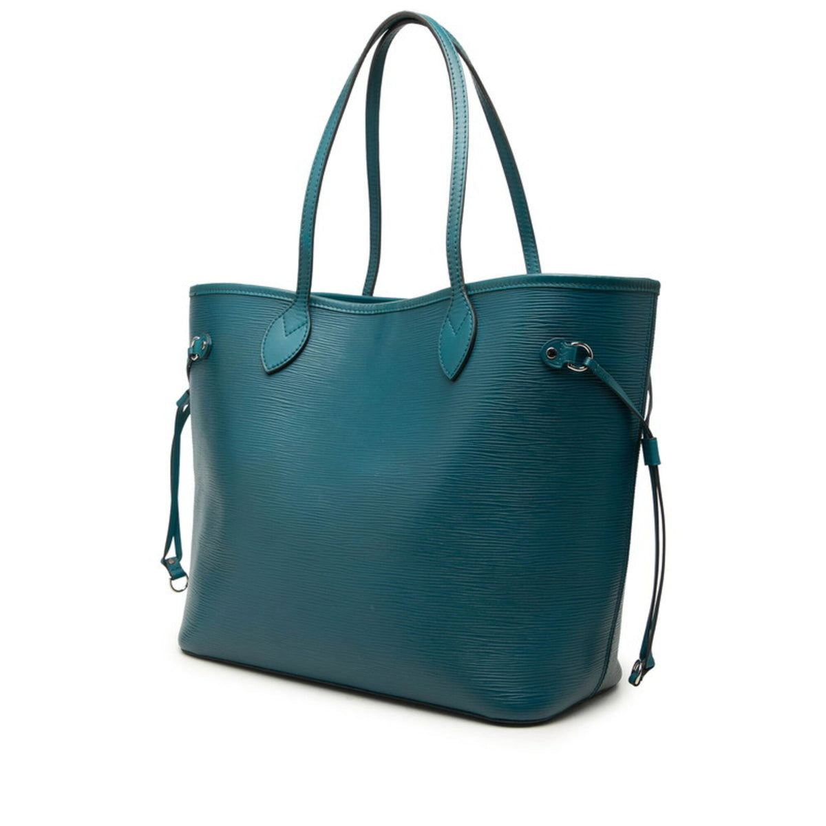 Louis Vuitton Blue Green Cyan Leather Shoulder Bag Tote Bag (Pre-Owned)
