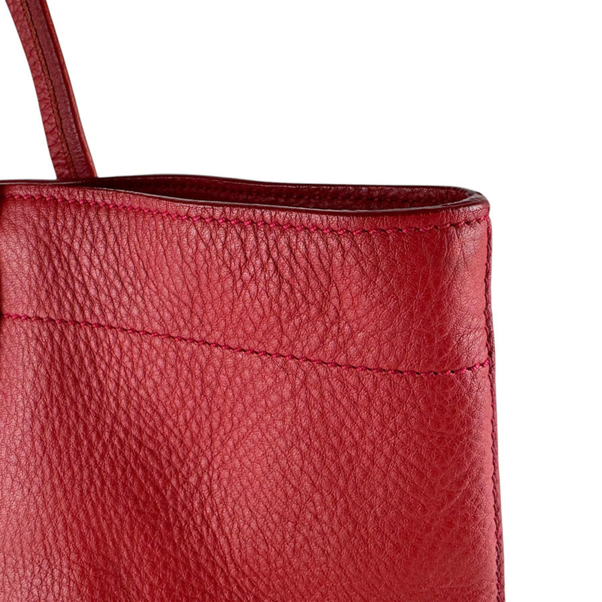Miu Miu Red Color Leather Handbag (Pre-Owned)