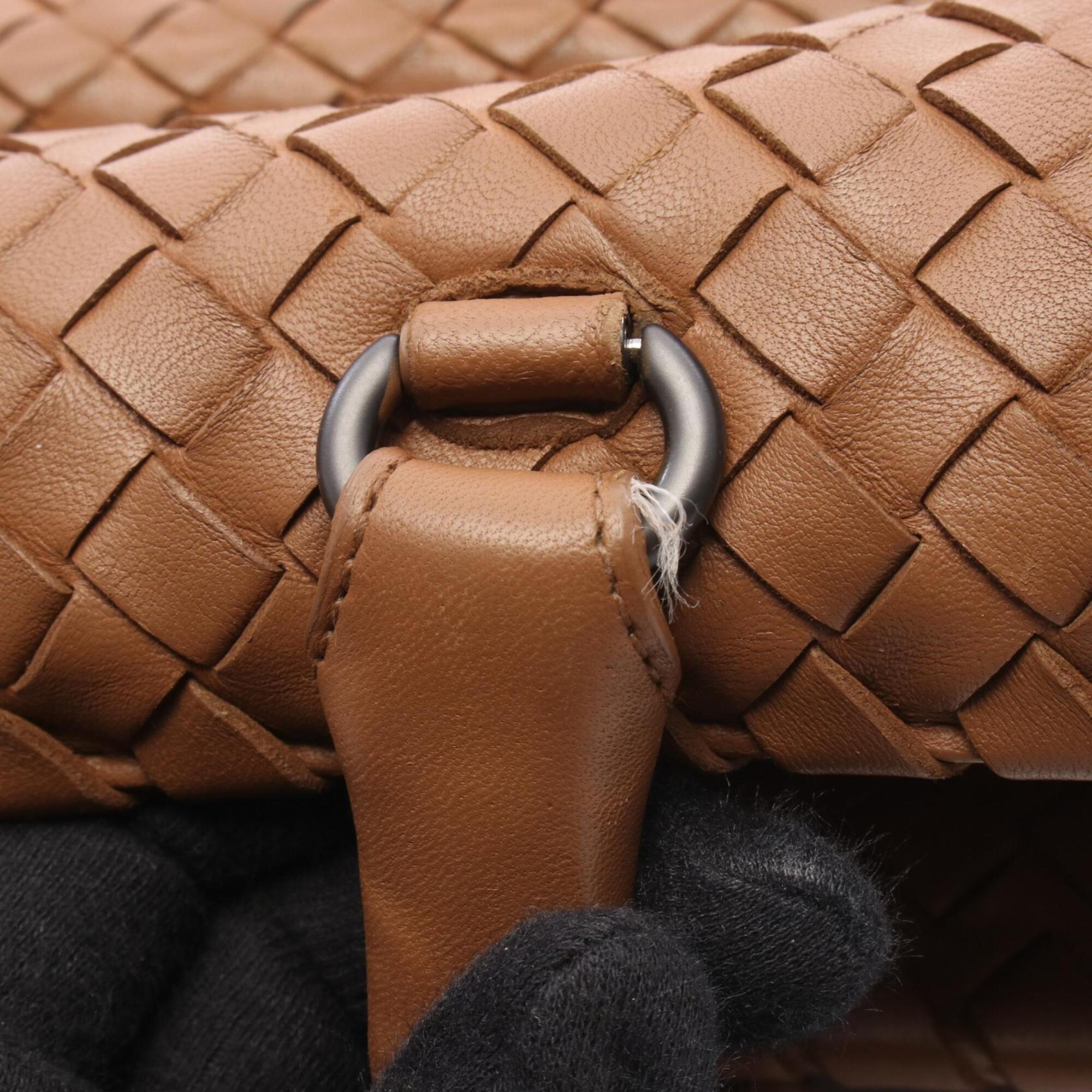 Bottega Veneta Brown Intrecciato Handbag Tote Bag (Pre-Owned)
