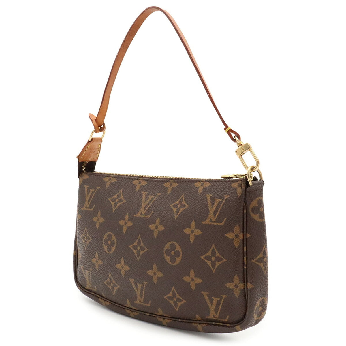 Louis Vuitton Brown Monogram Canvas Pvc Coated Canvas Handbag Pochette Pouch (Pre-Owned)
