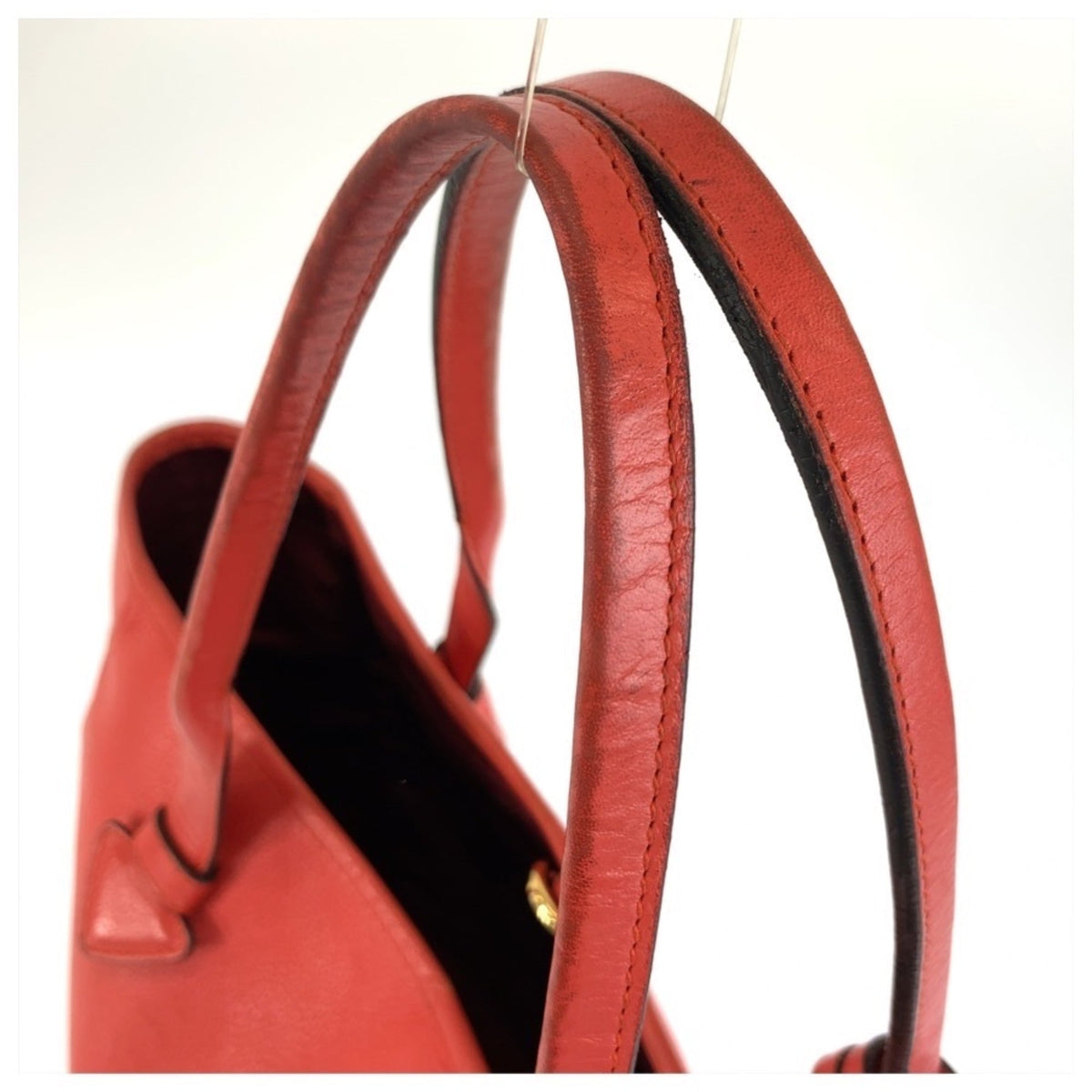 Loewe Orange Leather Handbag Tote Bag (Pre-Owned)