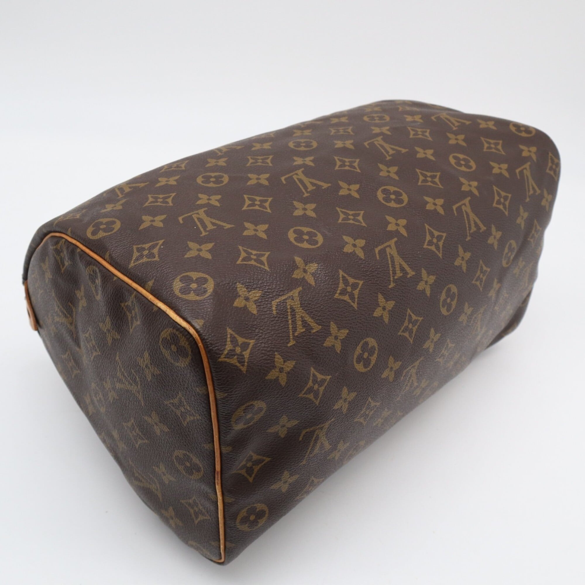 Louis Vuitton Monogram Brown Coated Canvas Leather Handbag (Pre-Owned)