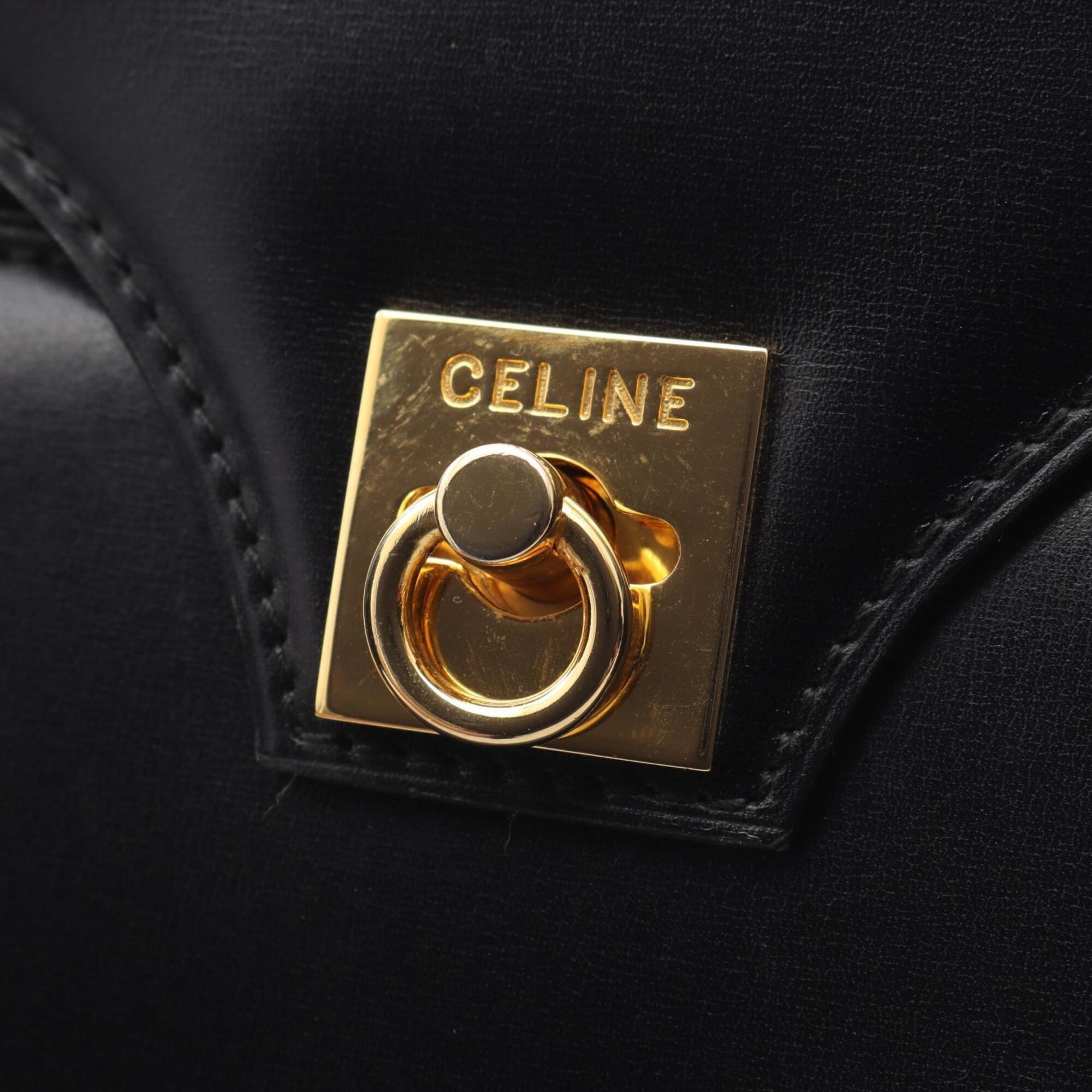 Celine Black Leather Shoulder Bag (Pre-Owned)