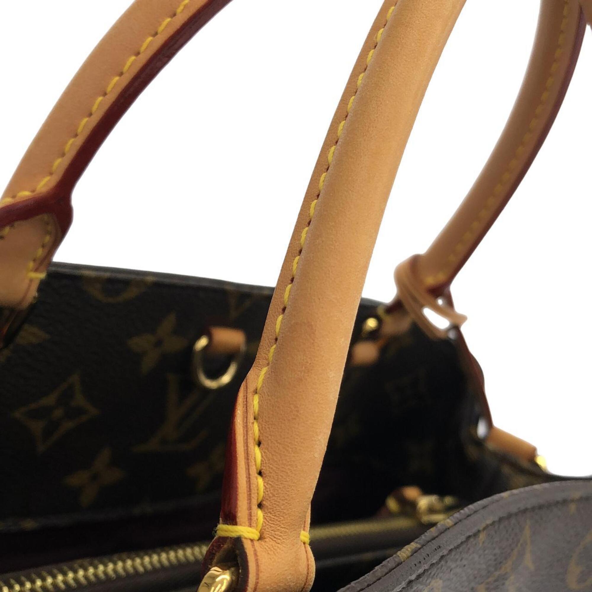 Louis Vuitton Brown Coated Canvas Handbag (Pre-Owned)