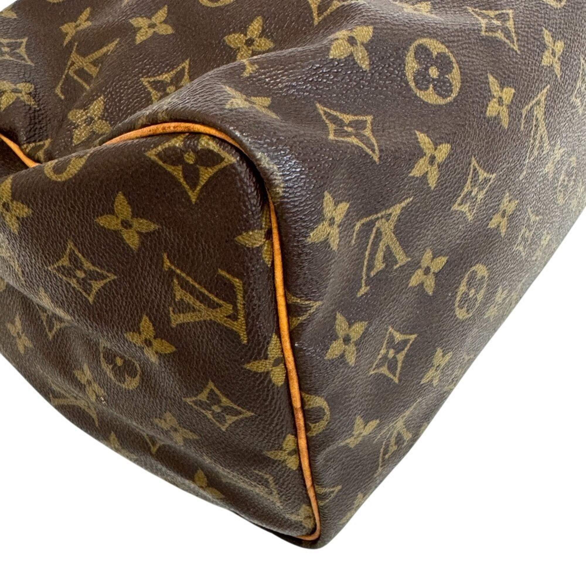 Louis Vuitton Brown Monogram Canvas Boston Bag (Pre-Owned)