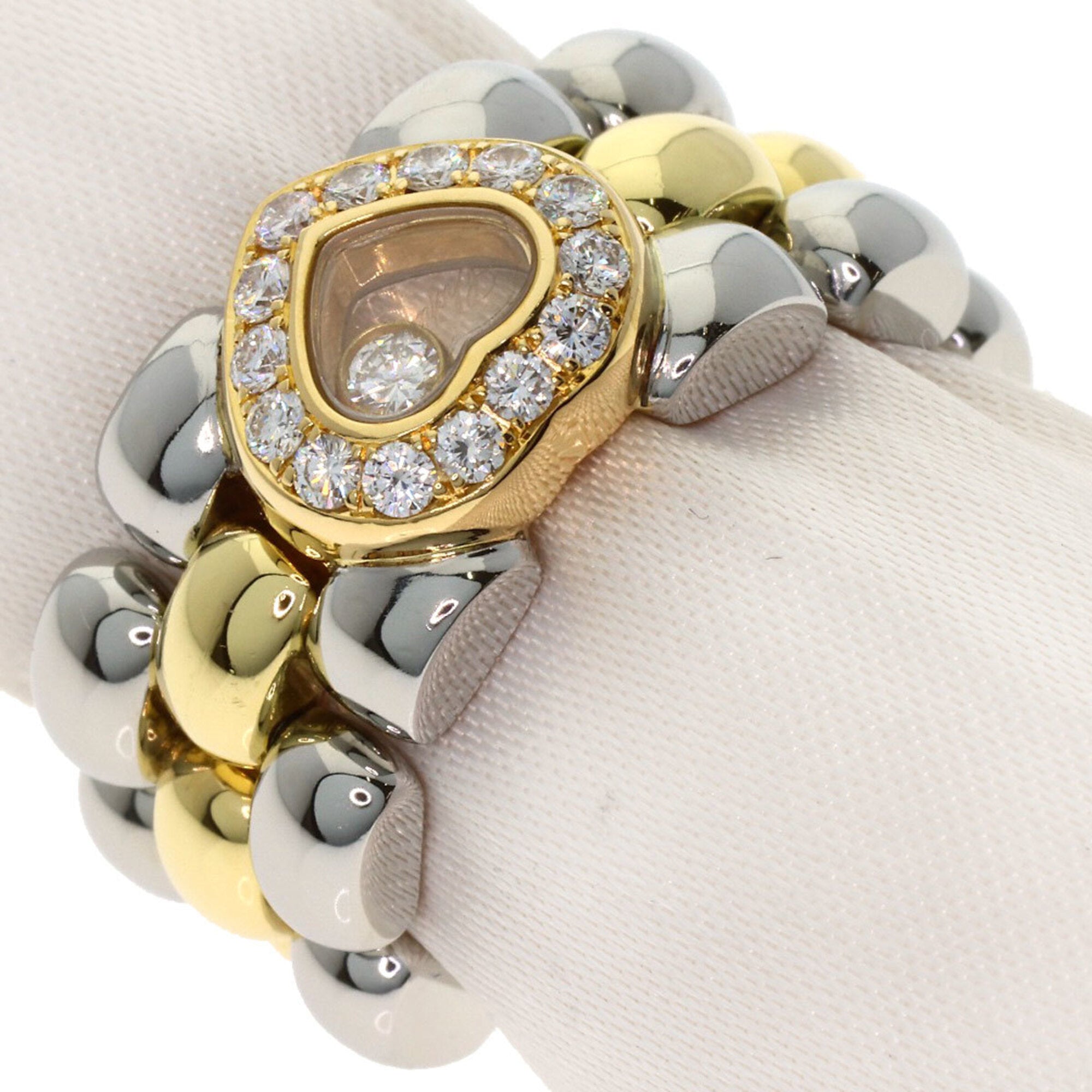 Chopard Yellow Gold (18K) Stainless Steel Band Ring (Pre-Owned)