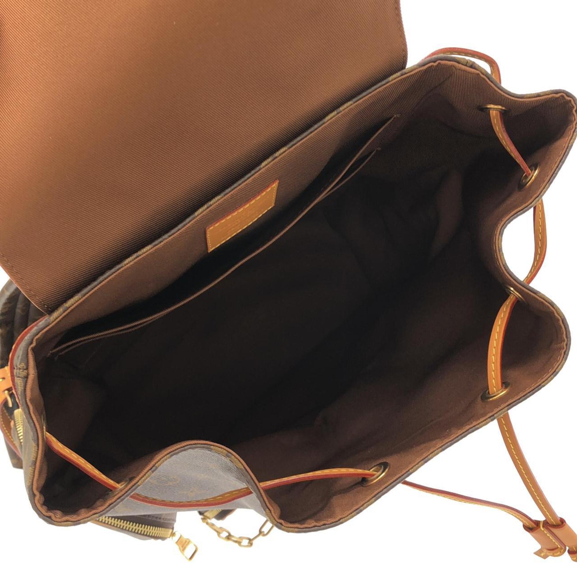 Louis Vuitton Marron Coated Canvas Backpack (Pre-Owned)
