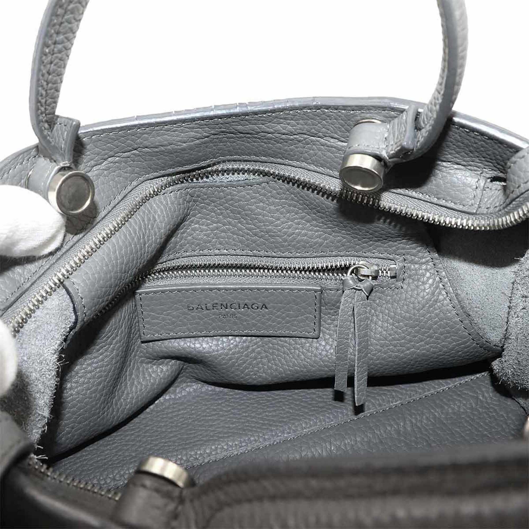 Balenciaga Gray Leather Handbag (Pre-Owned)