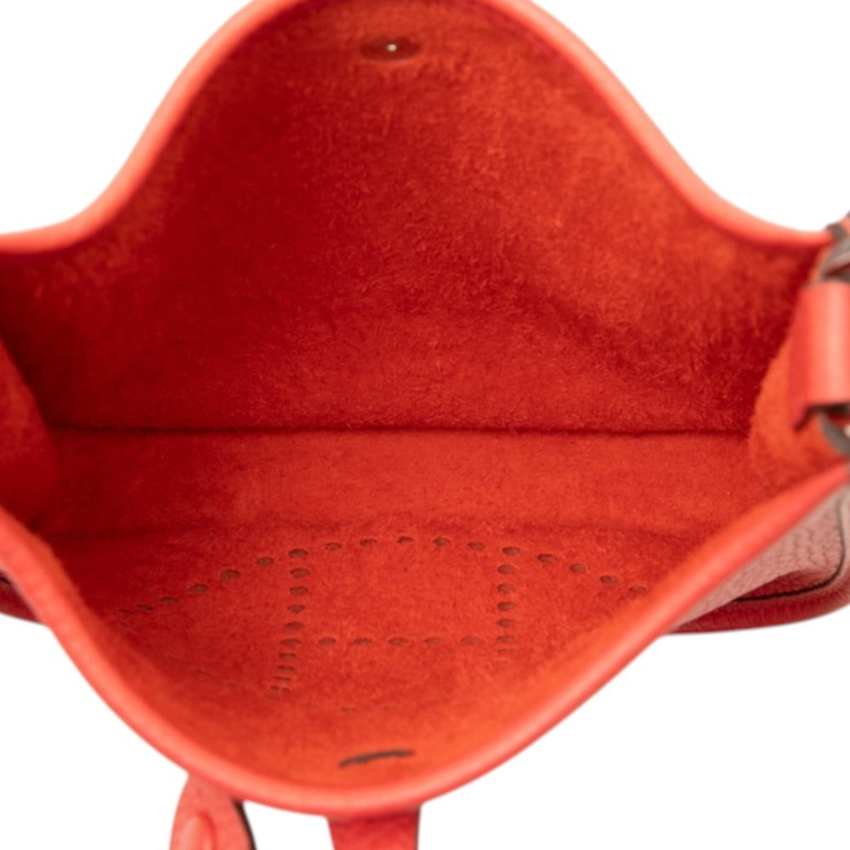 Hermes Red Color Taurillon Clemence Leather Shoulder Bag (Pre-Owned)