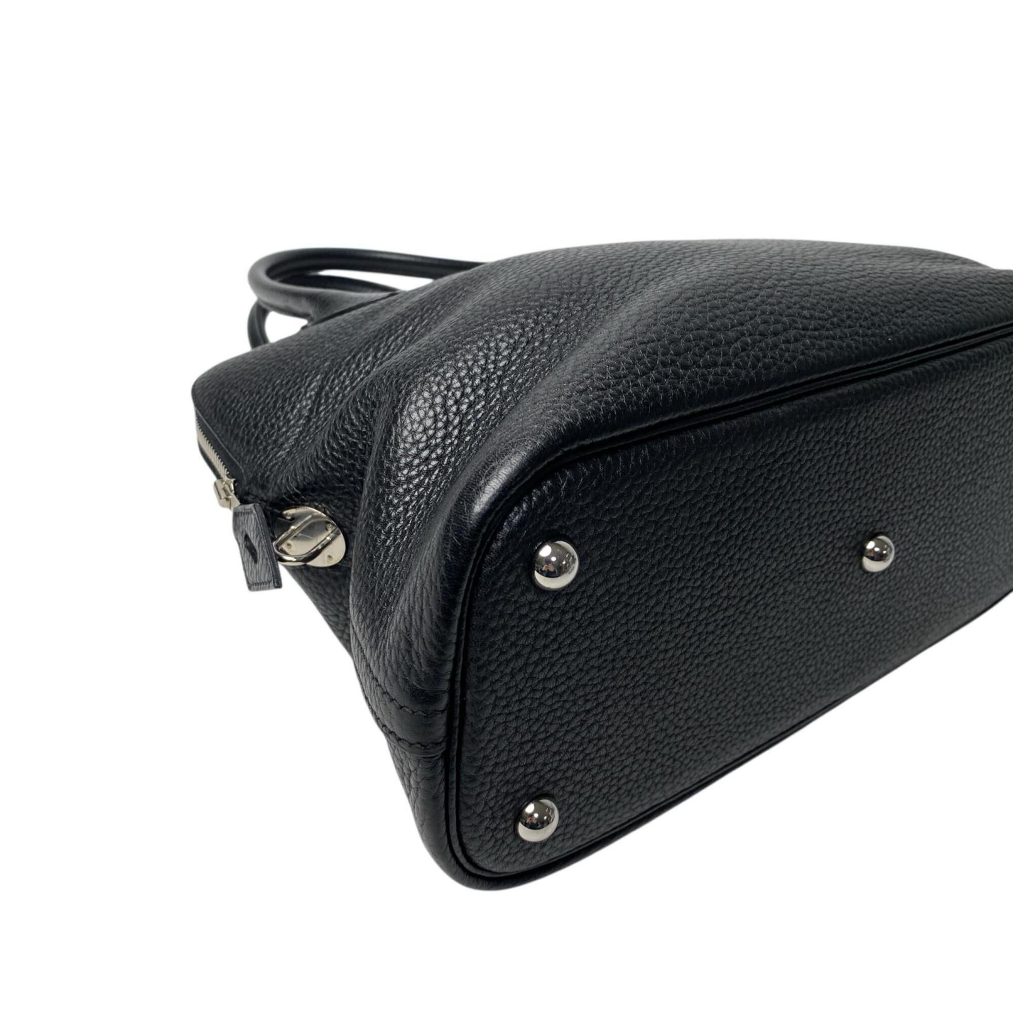 Hermes Black Taurillon Clemence Leather Handbag Shoulder Bag (Pre-Owned)