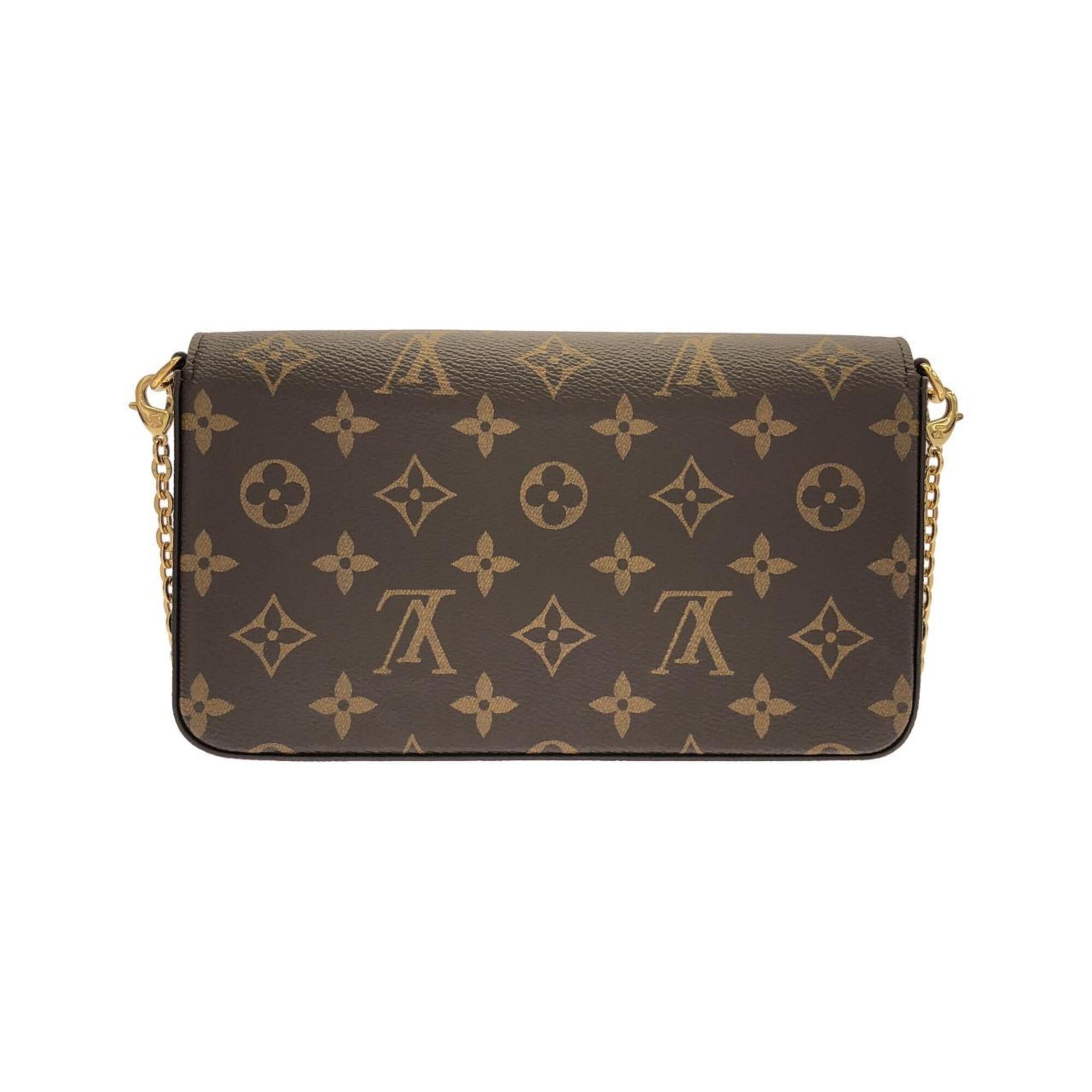 Louis Vuitton Marron Coated Canvas Shoulder Bag (Pre-Owned)