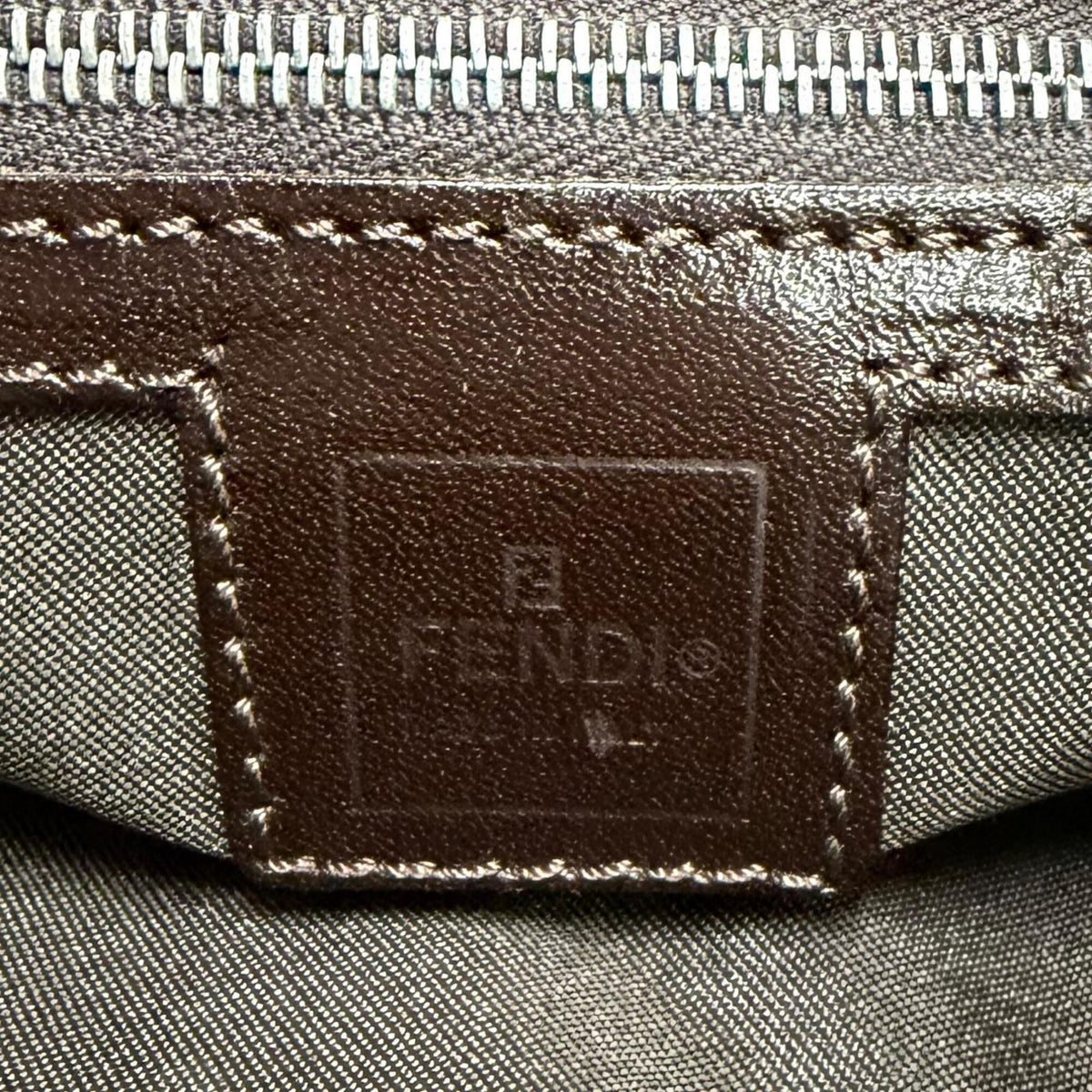 Fendi Brown Leather Shoulder Bag (Pre-Owned)