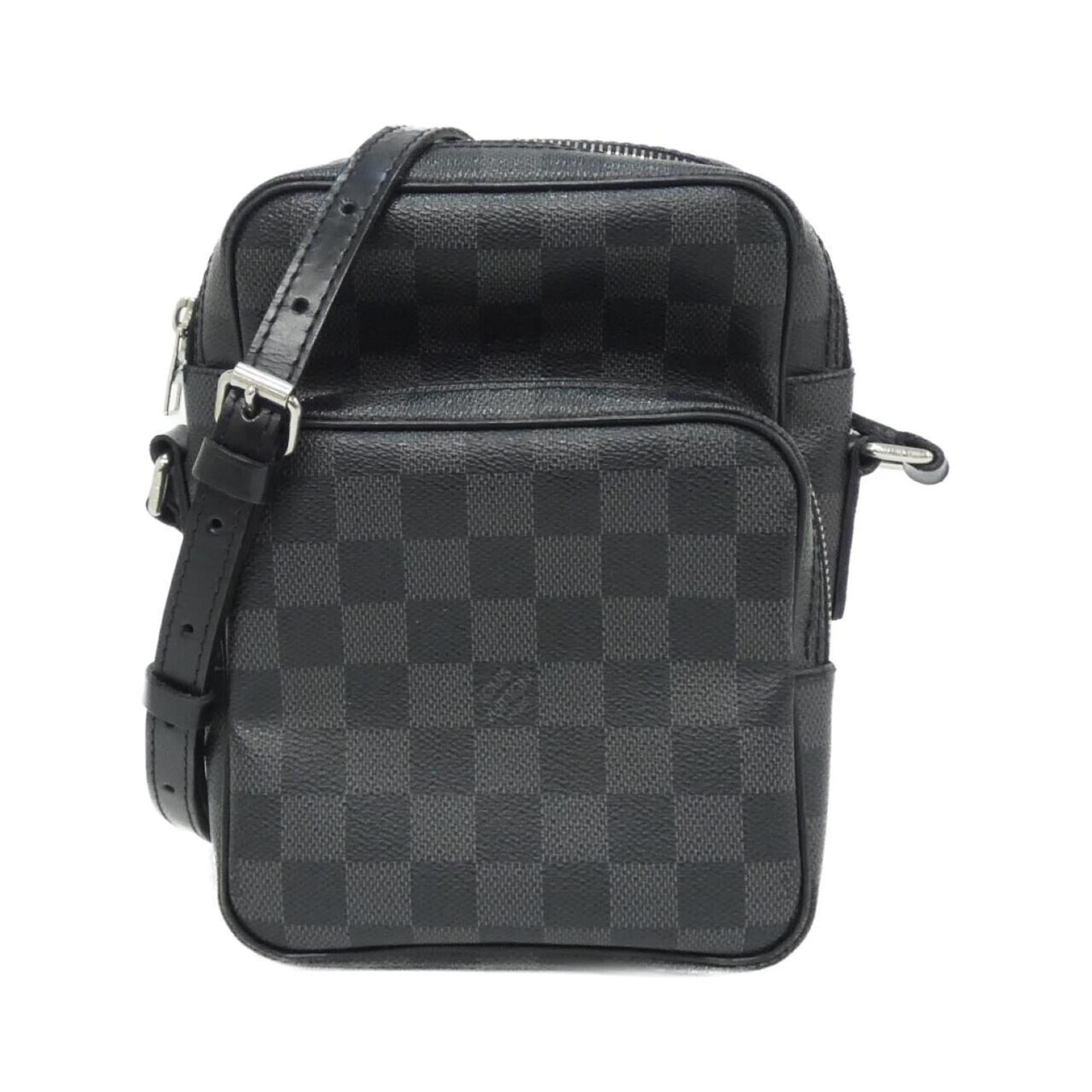 Louis Vuitton Graphite Coated Canvas Shoulder Bag (Pre-Owned)
