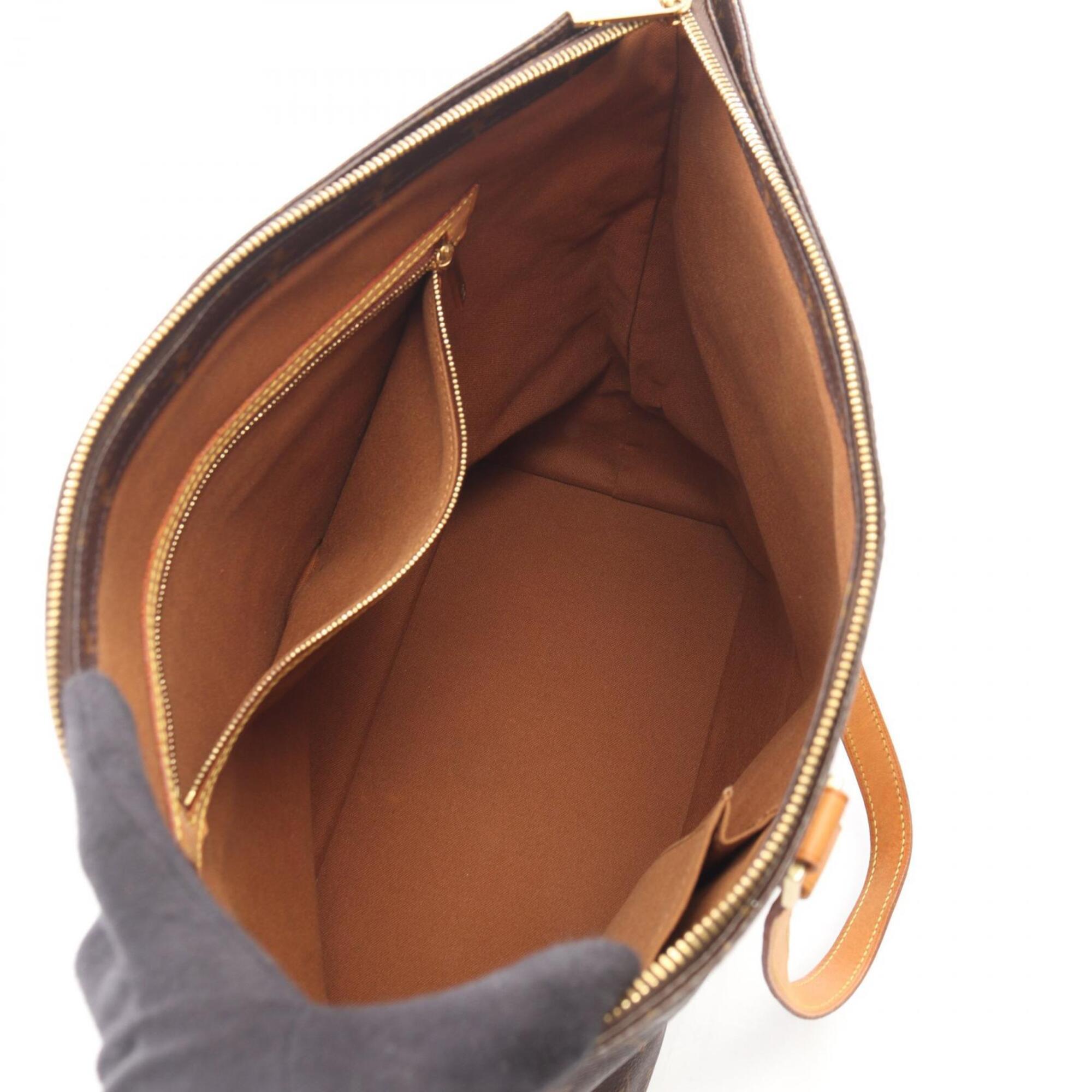 Louis Vuitton Brown Pvc Leather Handbag Tote Bag (Pre-Owned)