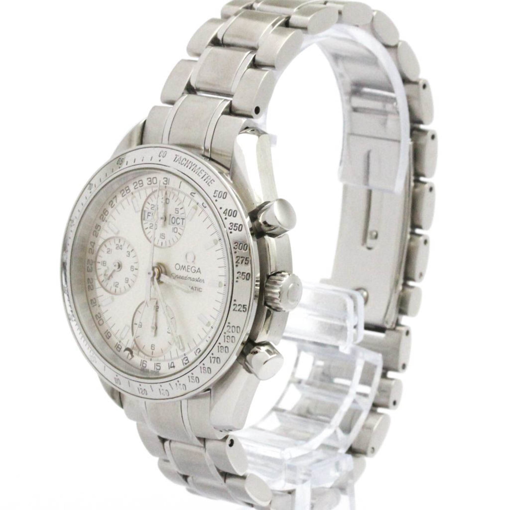 Omega Speedmaster Day-Date Chronograph Automatic Watch Stainless Steel Watch (Pre-Owned)