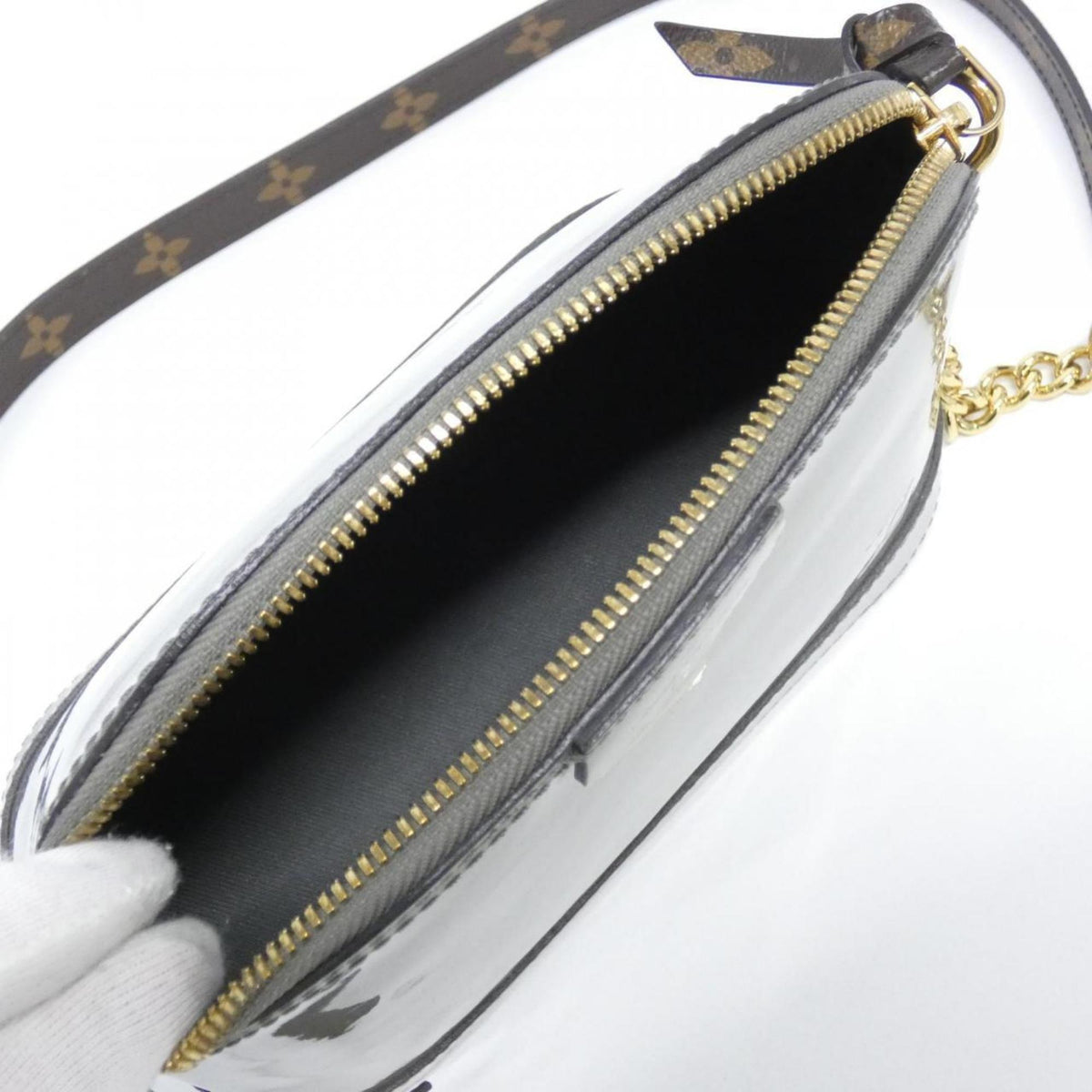 Louis Vuitton Monogram Vernis Gris Leather Shoulder Bag (Pre-Owned)