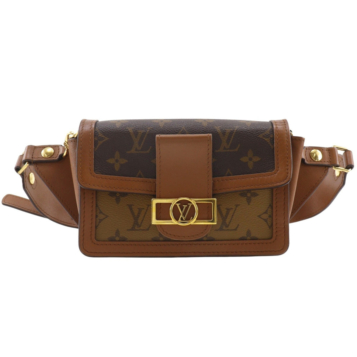 Louis Vuitton Brown Monogram Reverse Monogram Reverse Fanny Pack Sling Bag (Pre-Owned)