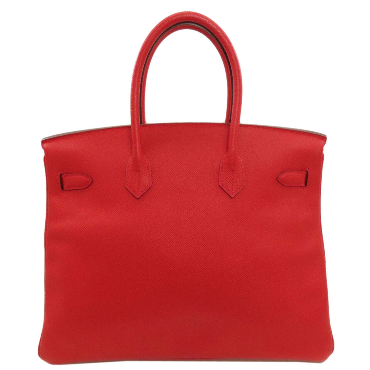 Hermes Red Color Rouge Casaque Epsom Leather Handbag (Pre-Owned)