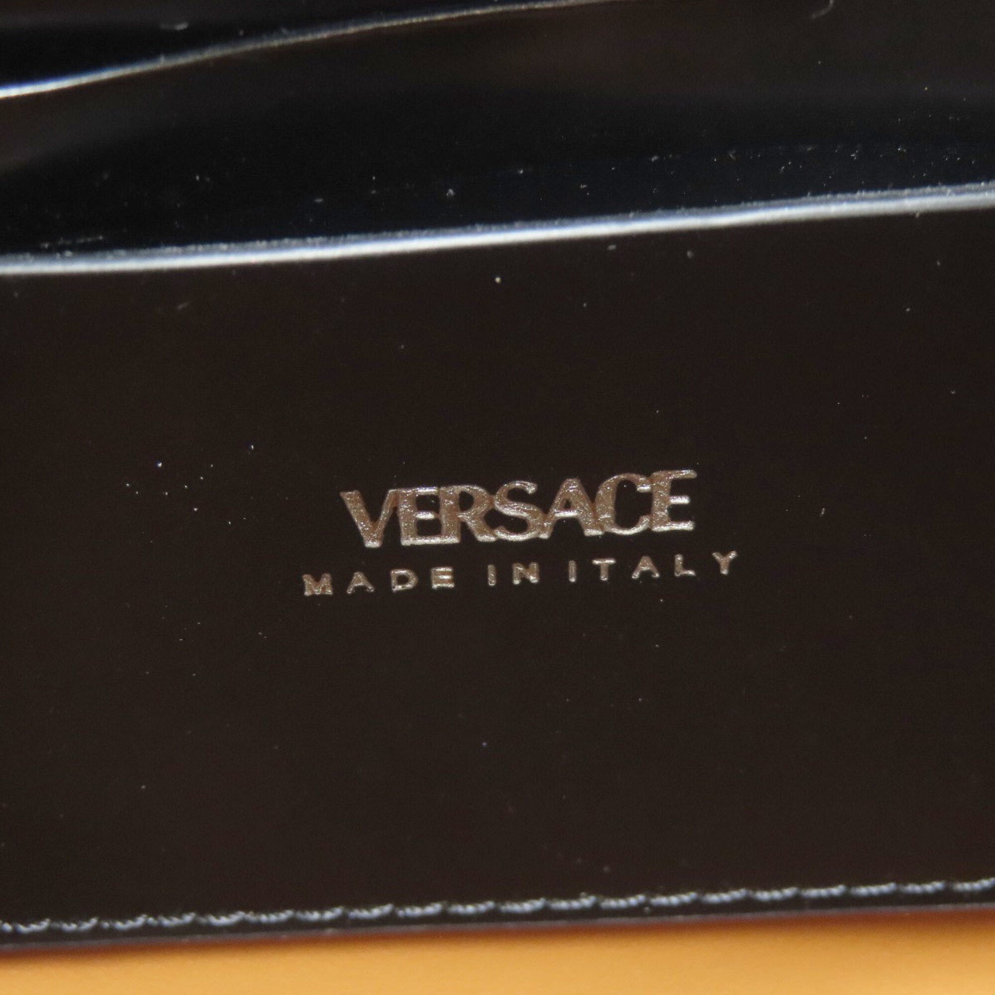 Versace Black Leather Shoulder Bag (Pre-Owned)