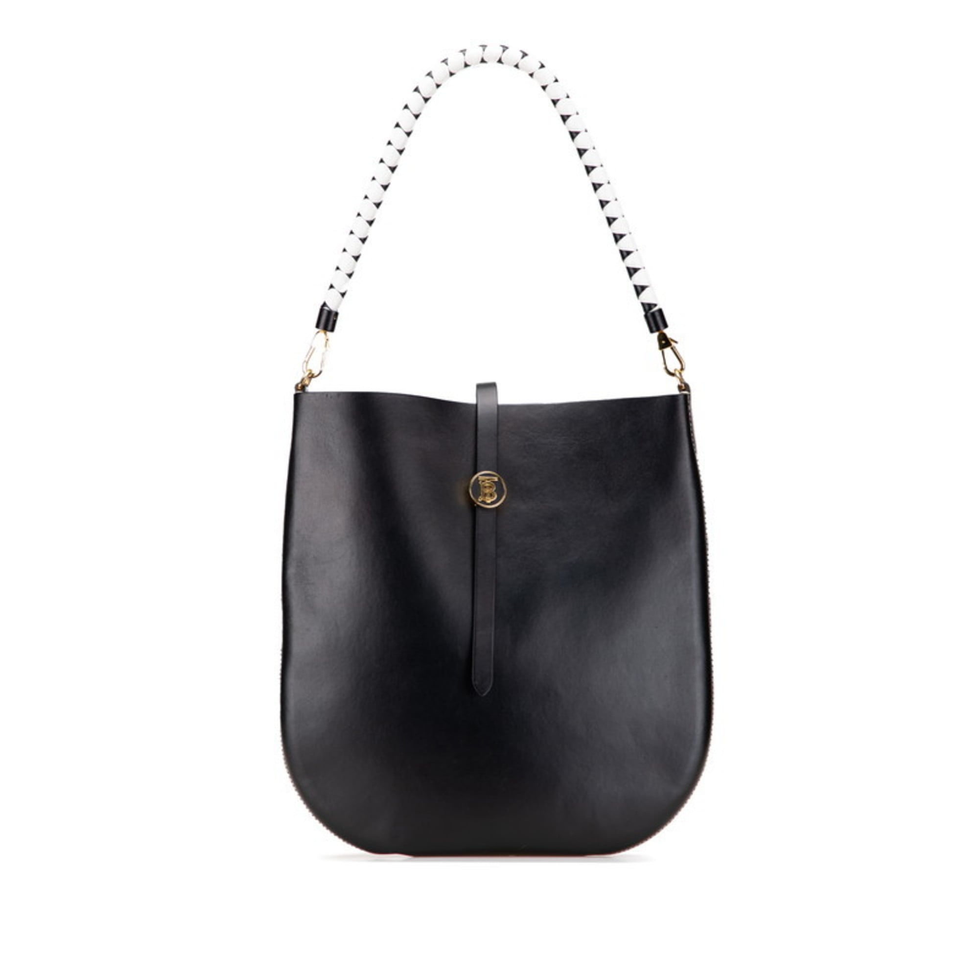 Burberry Black Leather Shoulder Bag (Pre-Owned)