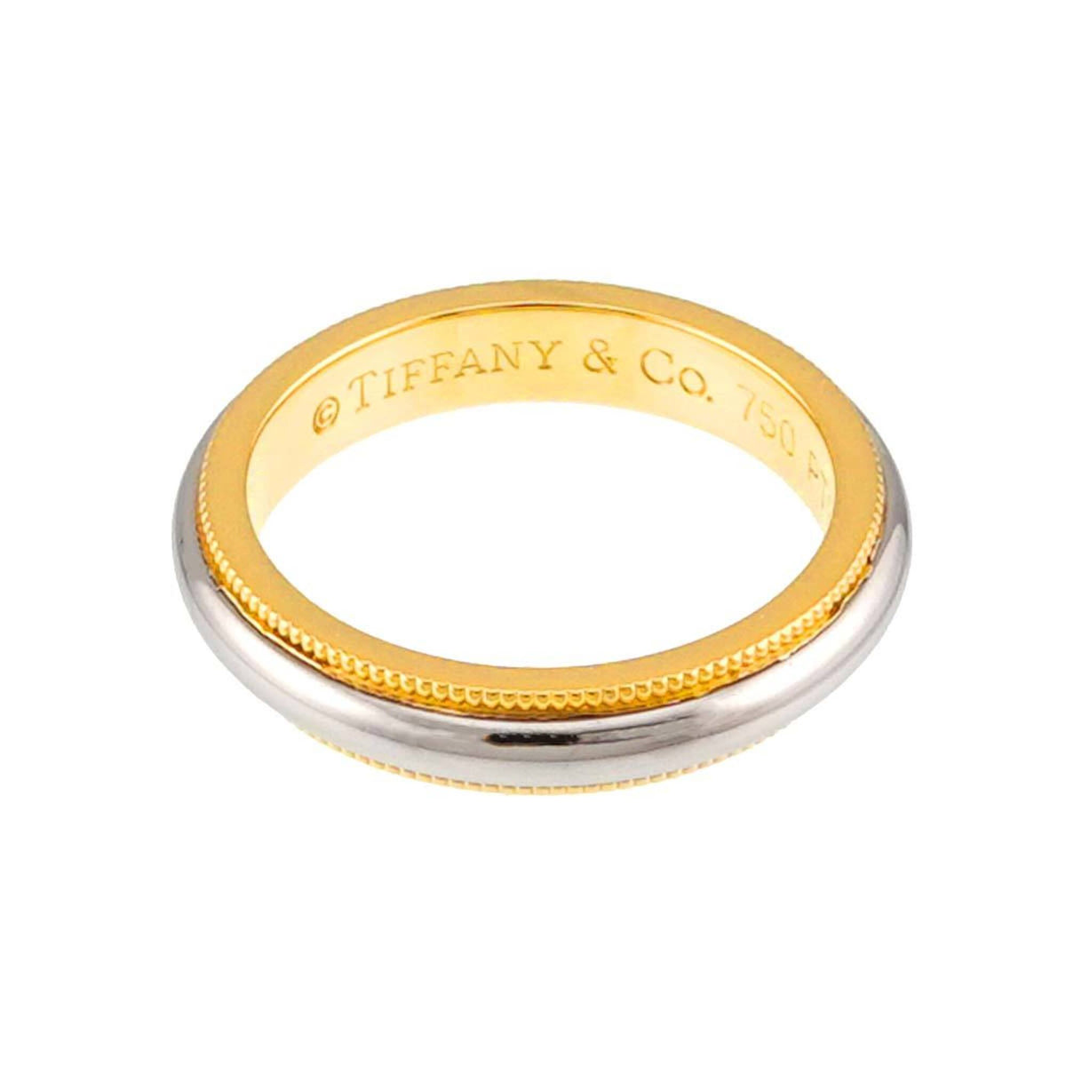 Tiffany Yellow Gold (18K) Platinum 950 Band Ring (Pre-Owned)