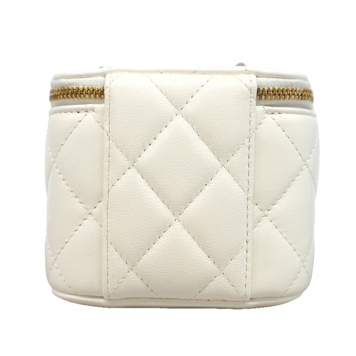 Chanel White Leather Vanity Bag (Pre-Owned)