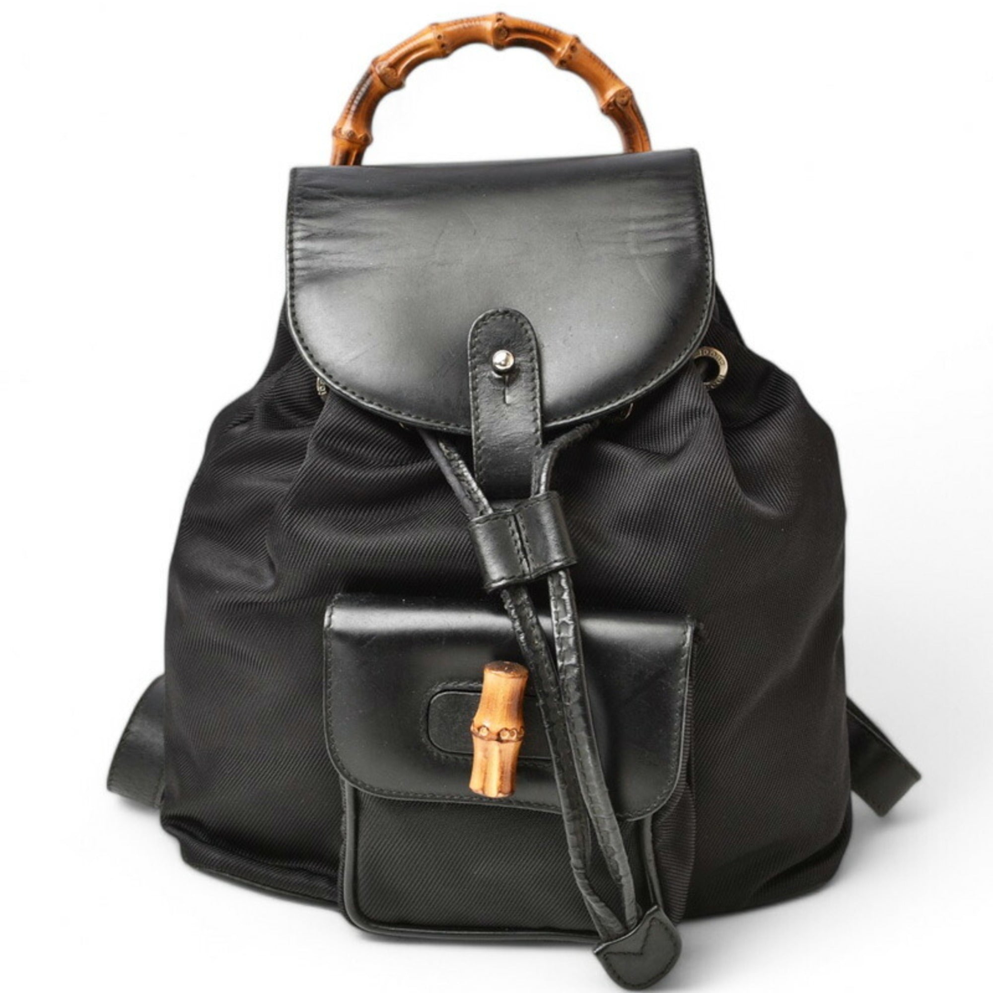 Gucci Black Leather Backpack (Pre-Owned)