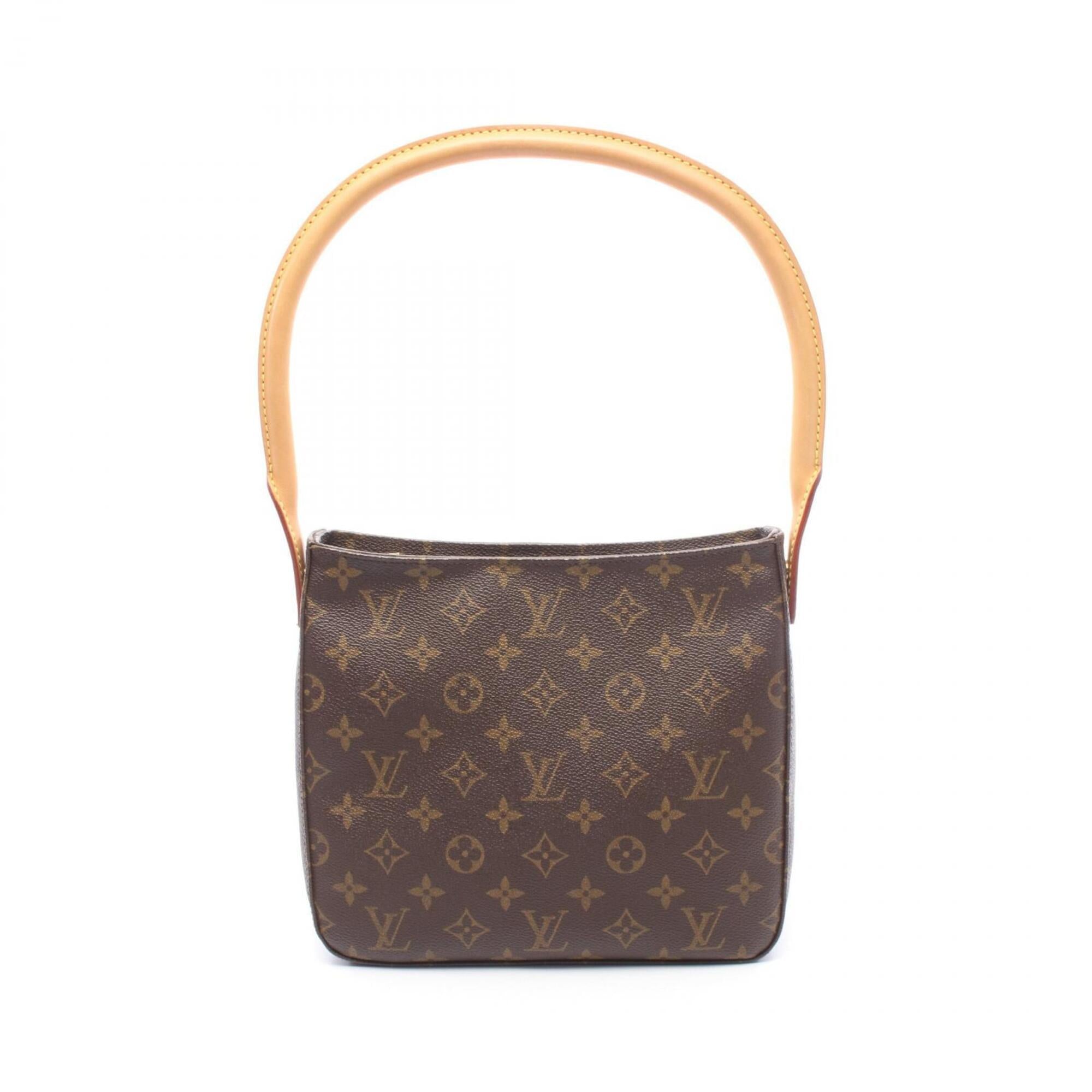 Louis Vuitton Brown Monogram Coated Canvas Monogram Leather Handbag Shoulder Bag (Pre-Owned)