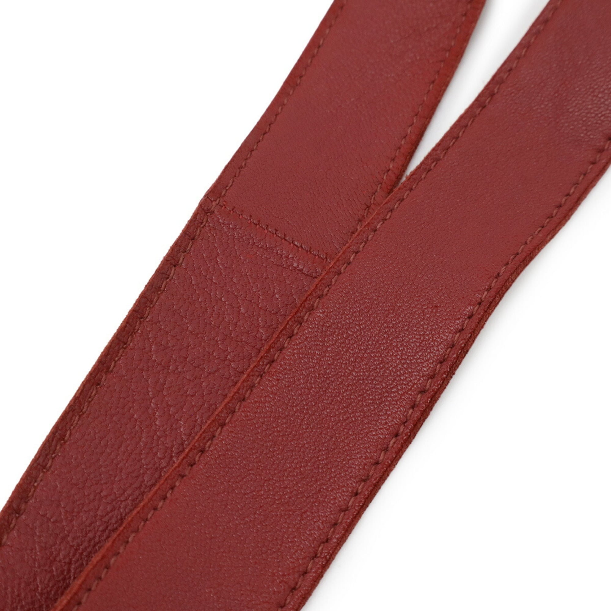 Hermes Pink Red Red Color Pochette Shoulder Bag (Pre-Owned)