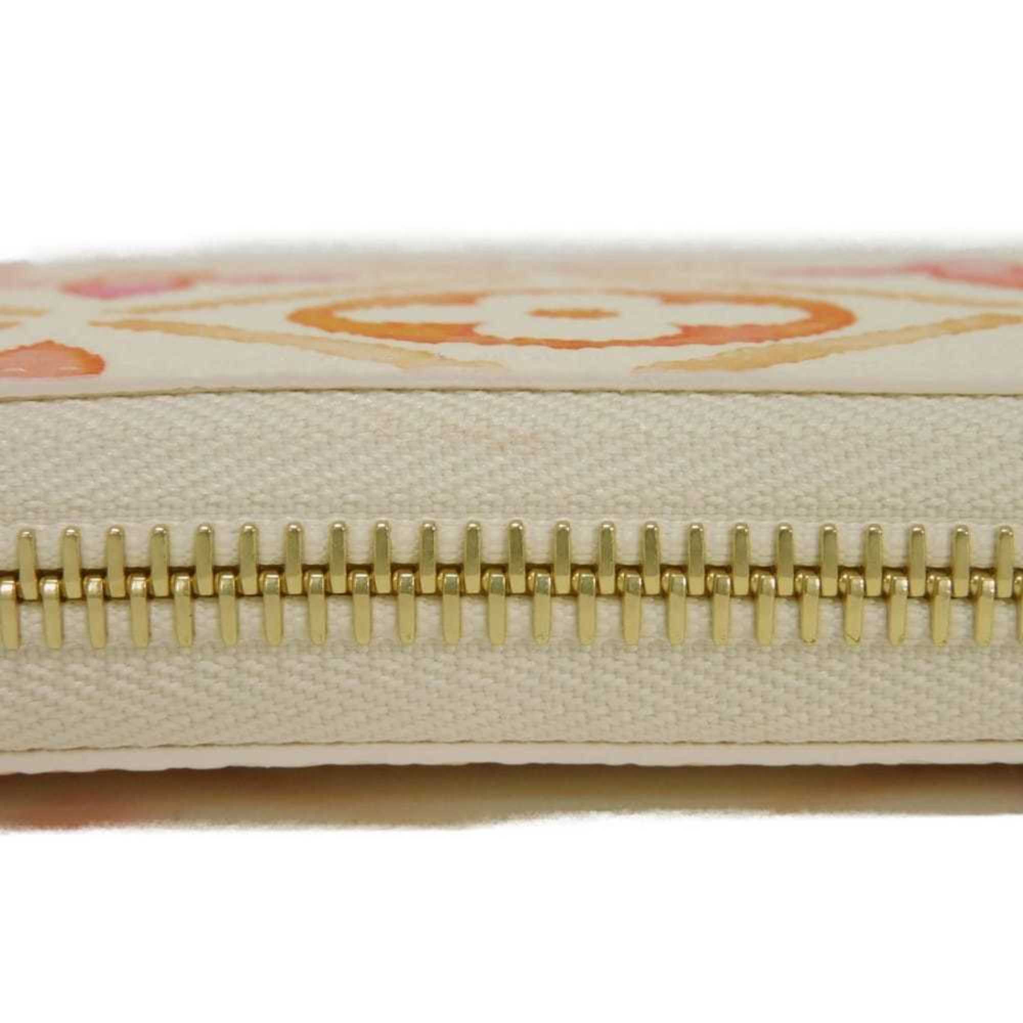 Louis Vuitton Coral Color Monogram Pink White Monogram Long Wallet (Bi-Fold) (Pre-Owned)