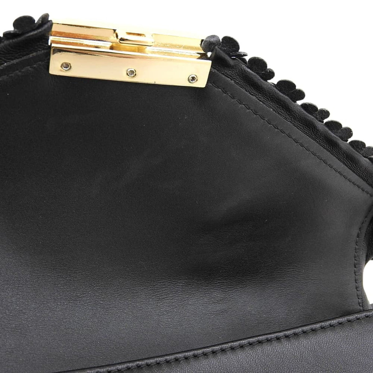 Longchamp Black Leather Handbag (Pre-Owned)