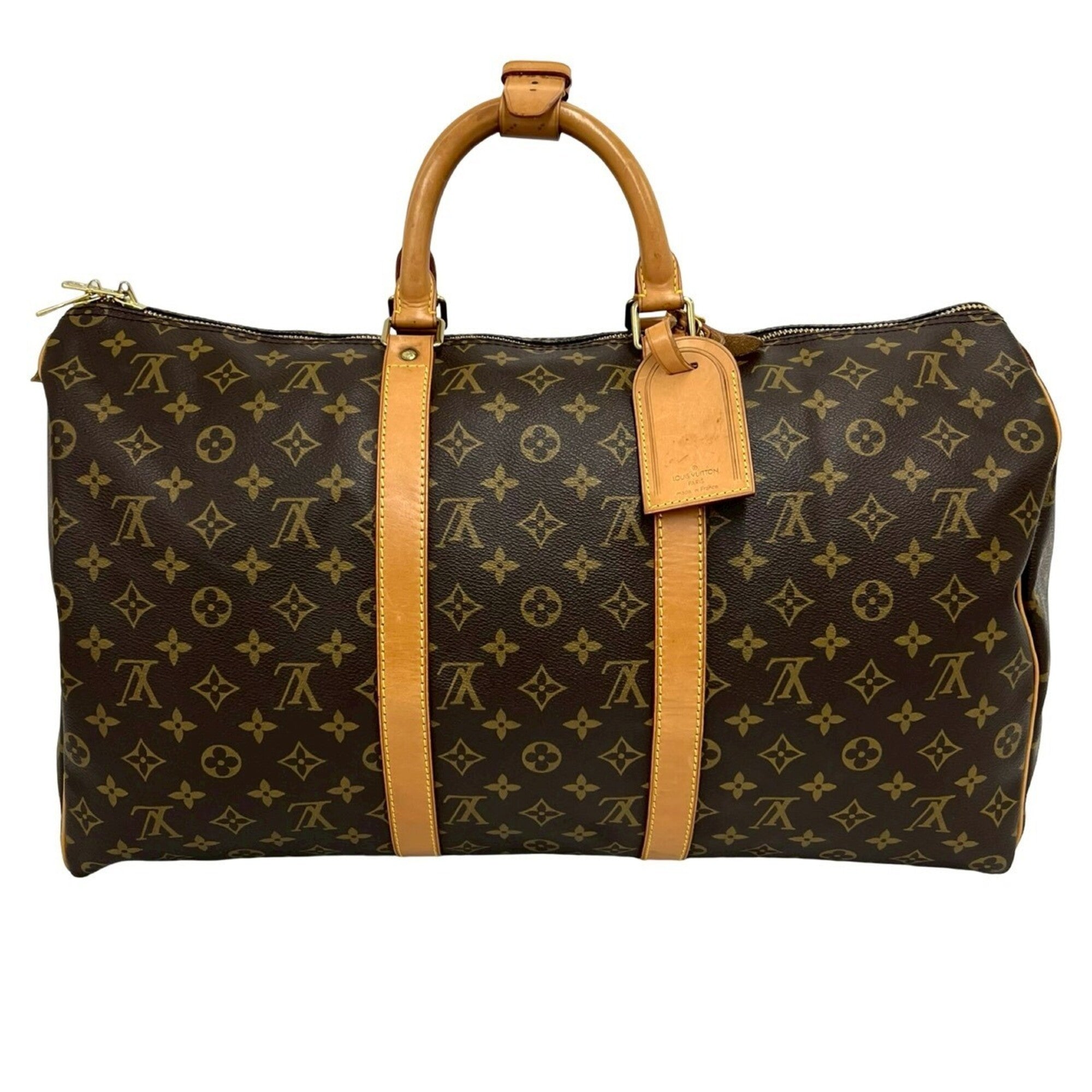 Louis Vuitton Brown Leather Pvc Boston Bag (Pre-Owned)