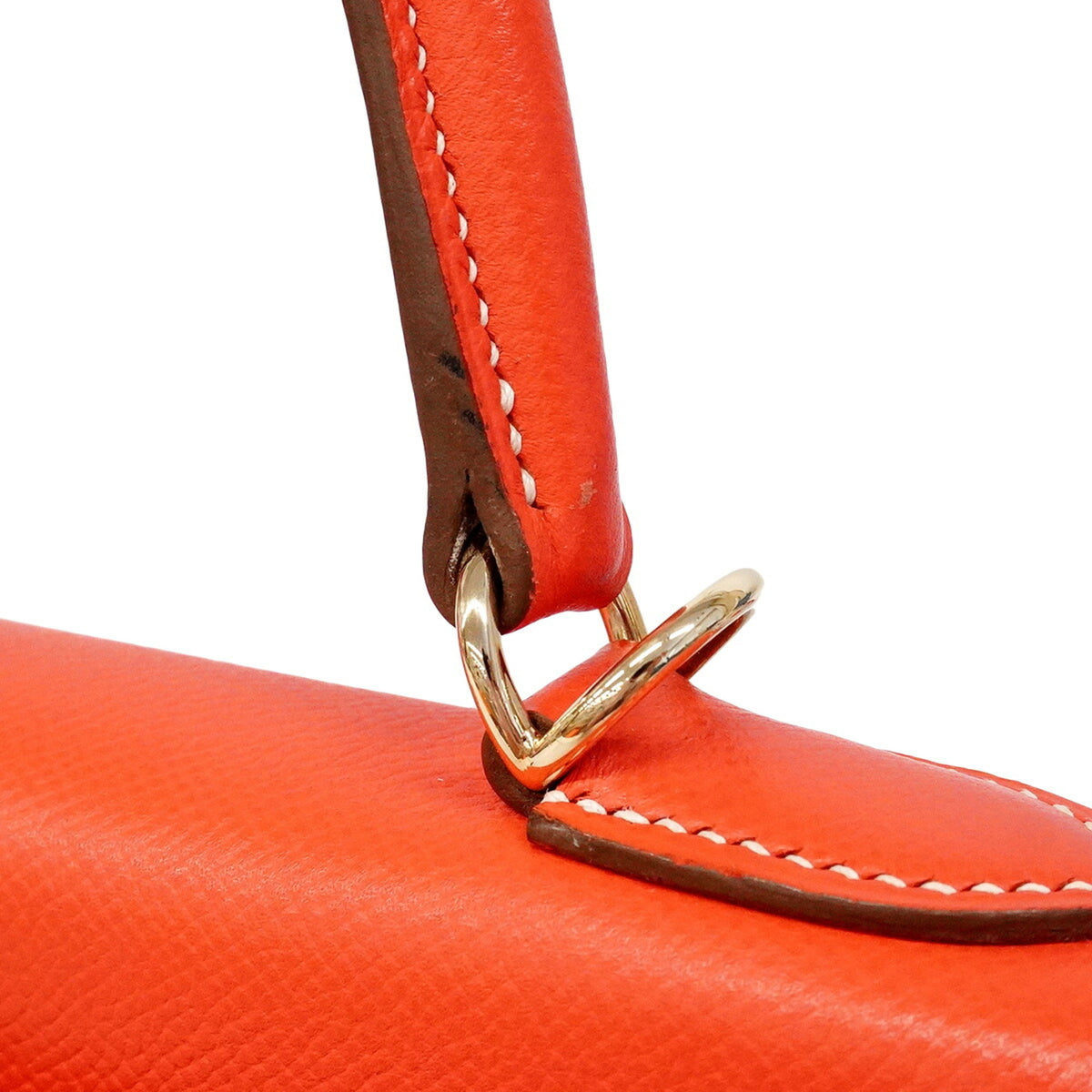 Hermes Gold Rose Jaipur Leather Handbag (Pre-Owned)