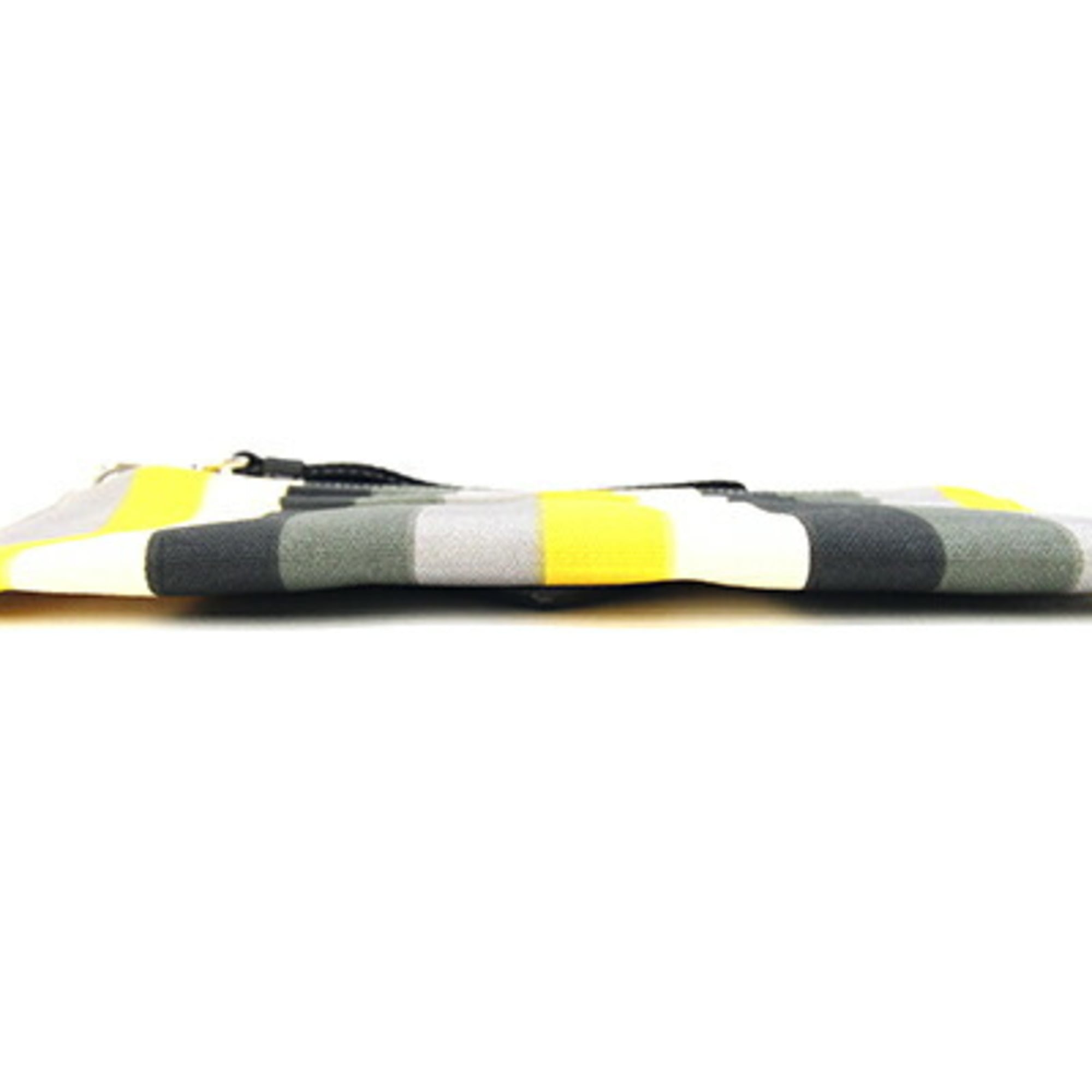 Prada Multi-Color Canvas Leather Clutch Bag (Pre-Owned)