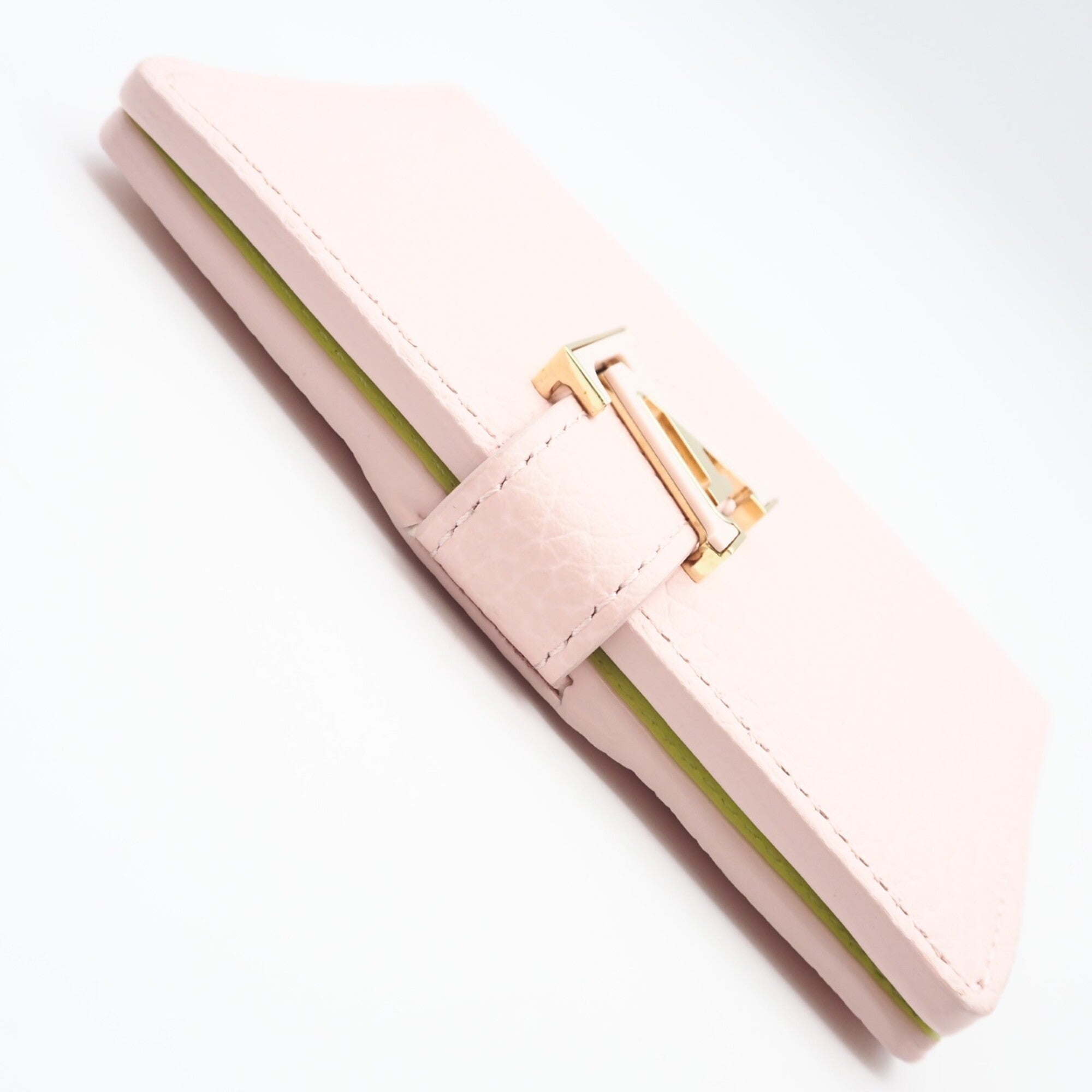 Louis Vuitton Taurillon Pink Yellow Leather Wallet (Bi-Fold) (Pre-Owned)