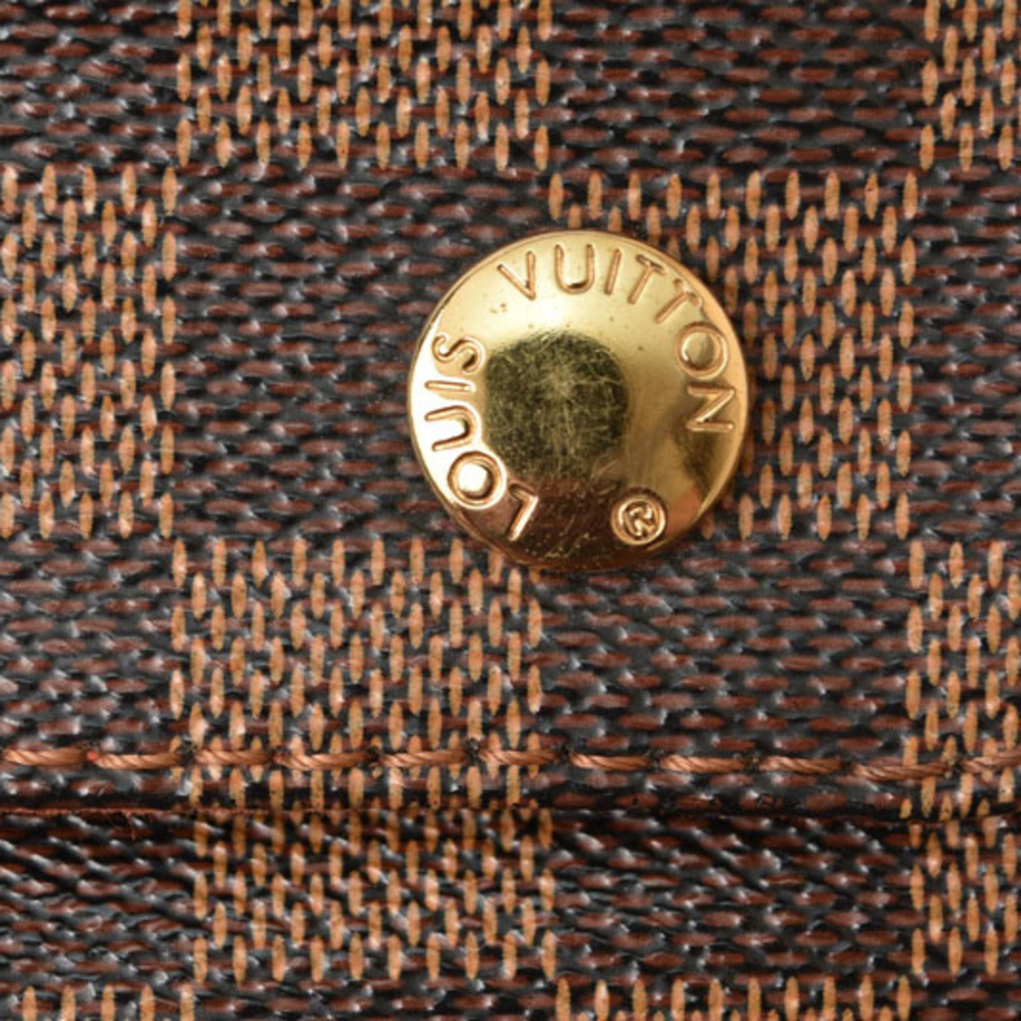 Louis Vuitton Damier Brown Damier Canvas Coated Canvas Shoulder Bag (Pre-Owned)