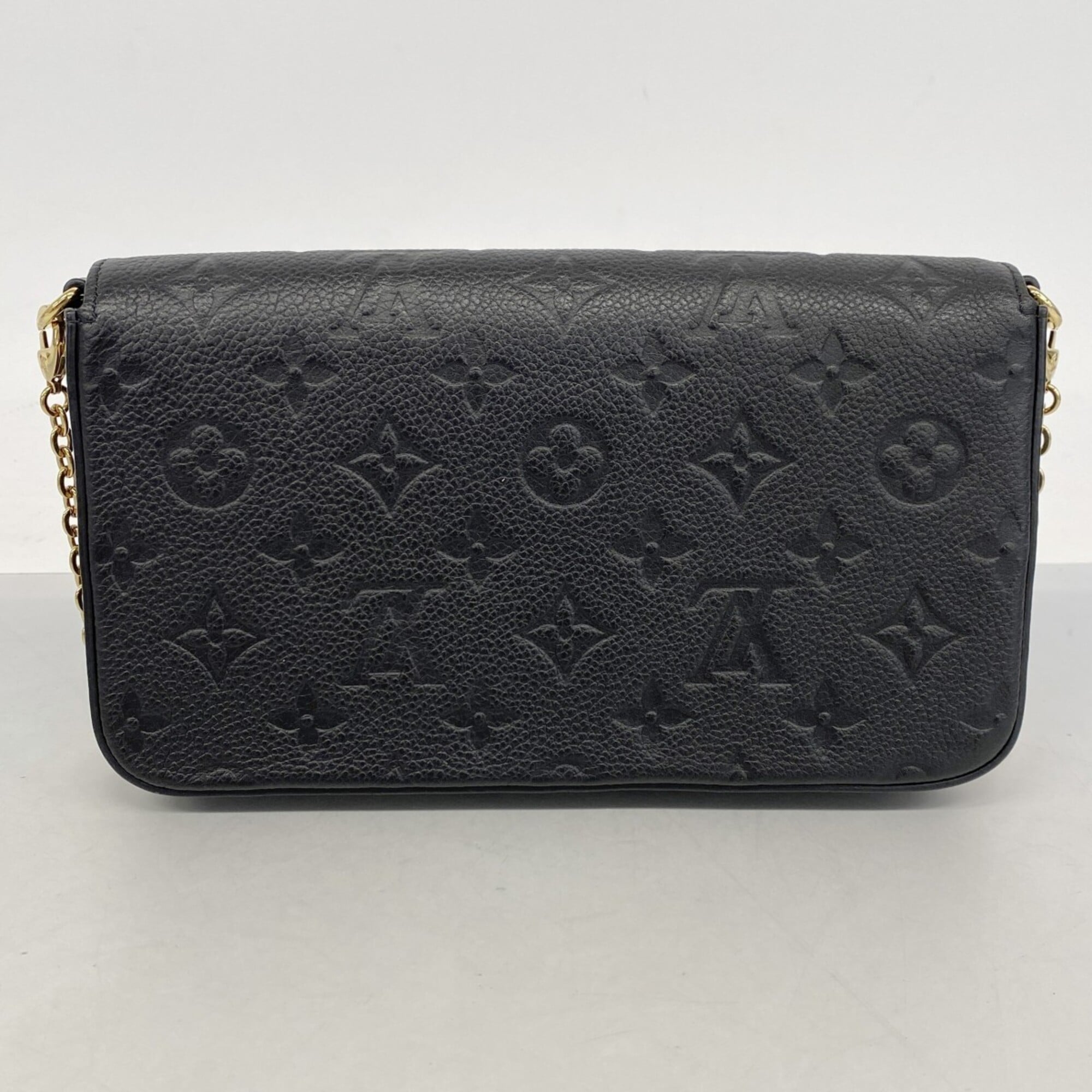 Louis Vuitton Noir Chain/Shoulder Wallet (Pre-Owned)