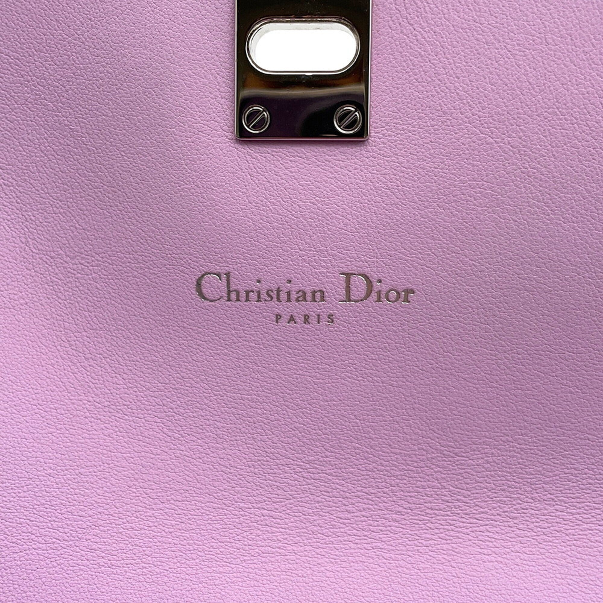 Christian Dior Pink Leather Chain/Shoulder Wallet (Pre-Owned)