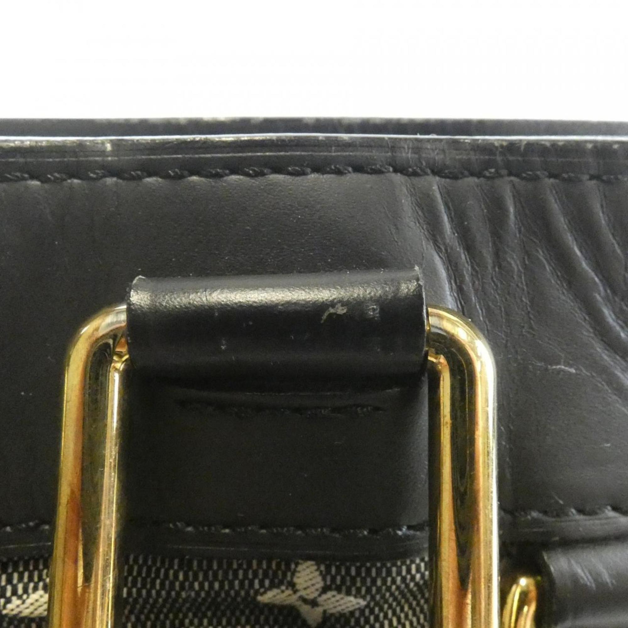 Louis Vuitton Black Canvas Handbag (Pre-Owned)